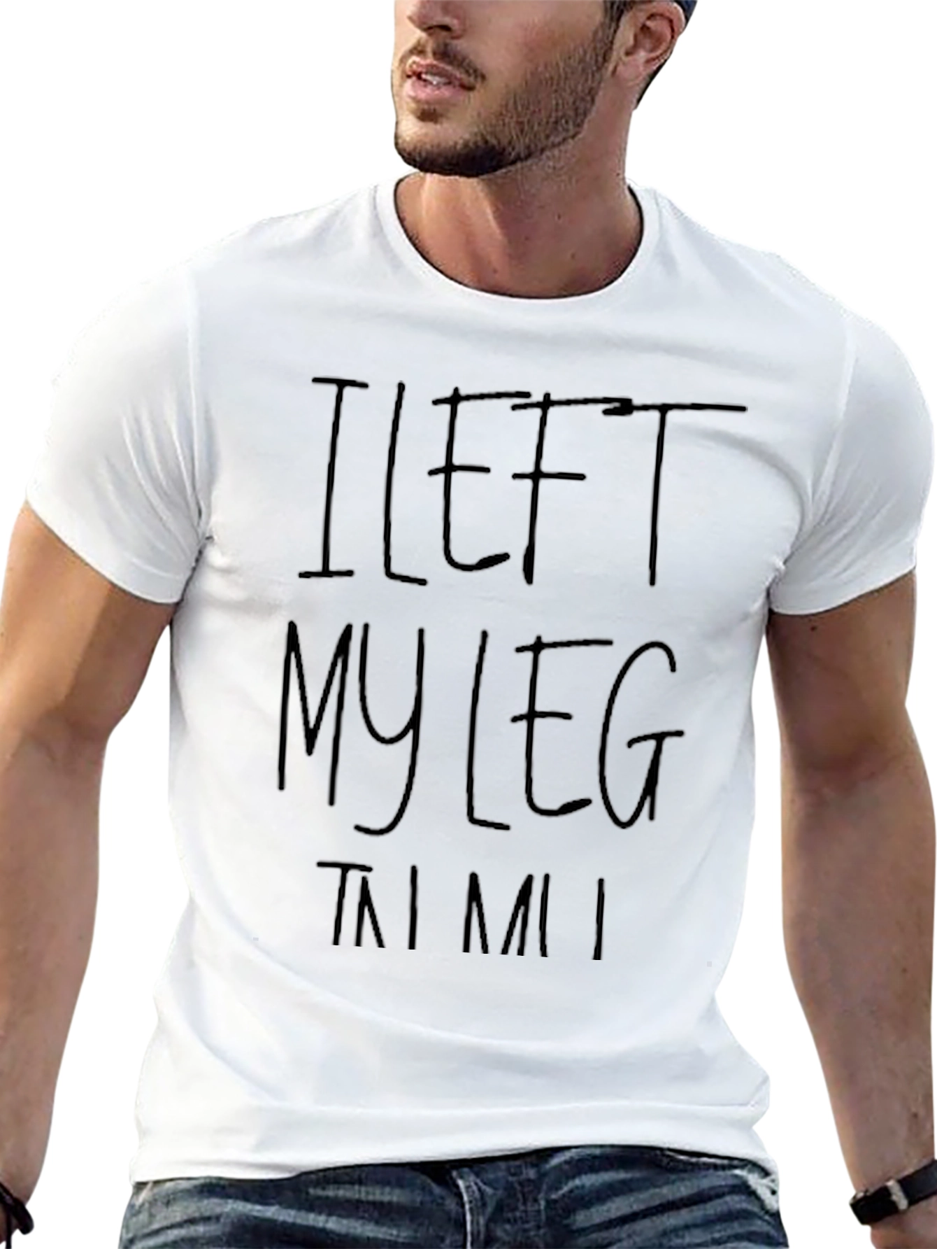 Camiseta Negra I Left My Leg In MIAMI