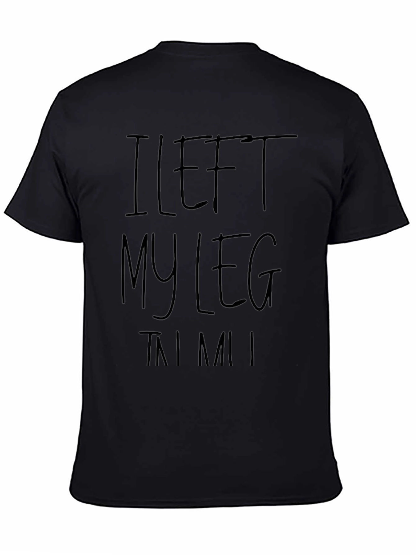 Camiseta Negra I Left My Leg In MIAMI