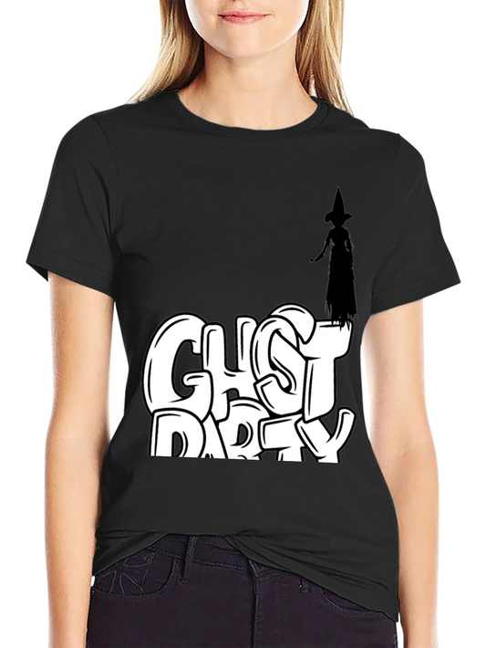 Camiseta Negra Ghost Party Halloween