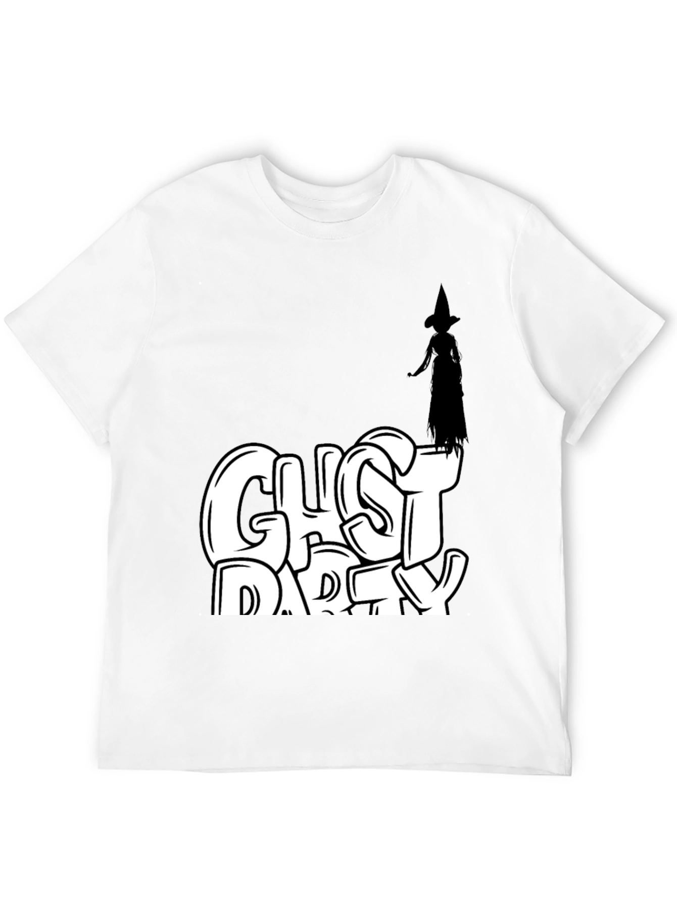 Camiseta Negra Ghost Party Halloween