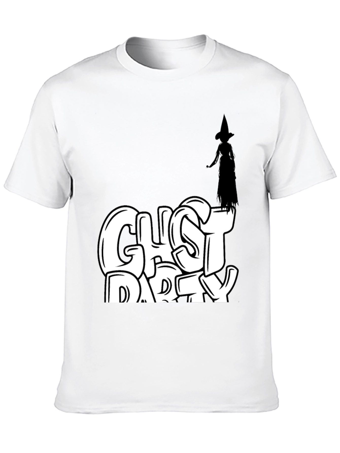Camiseta Negra Ghost Party Halloween