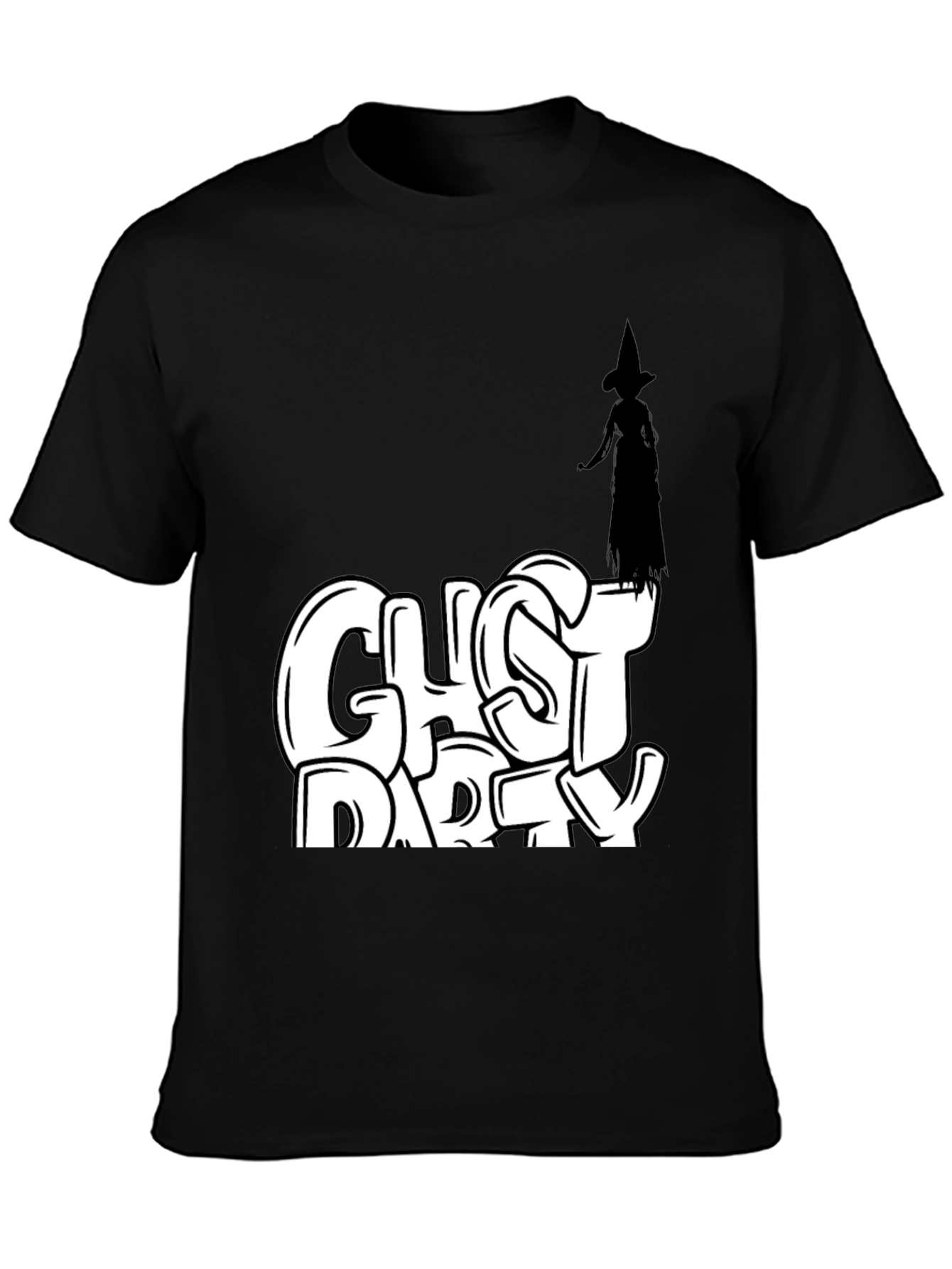 Camiseta Negra Ghost Party Halloween