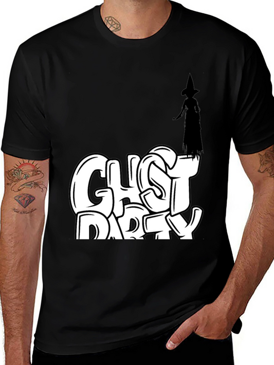 Camiseta Negra Ghost Party Halloween