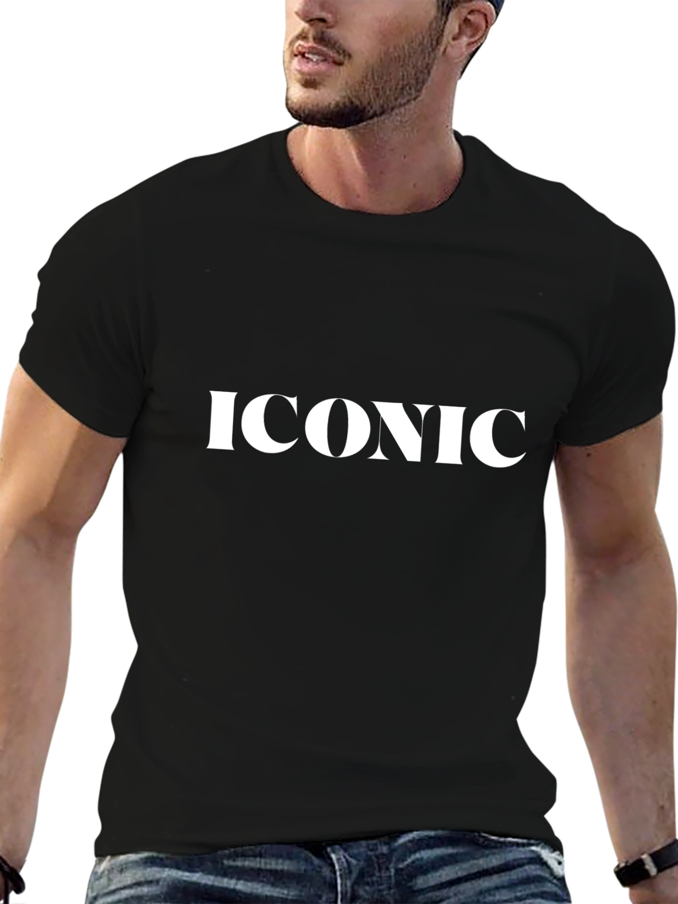 Camiseta Negra Icónica para Hombre