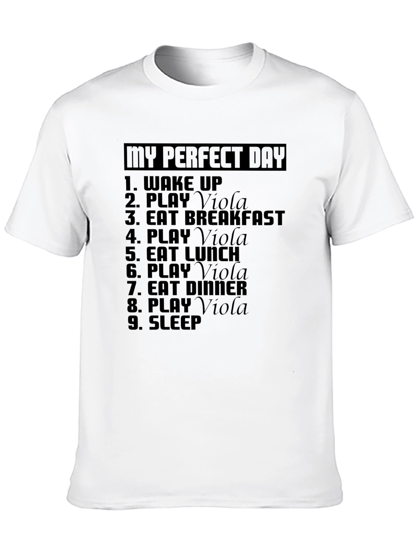 Camiseta Negra Mi Día Perfecto - Viola