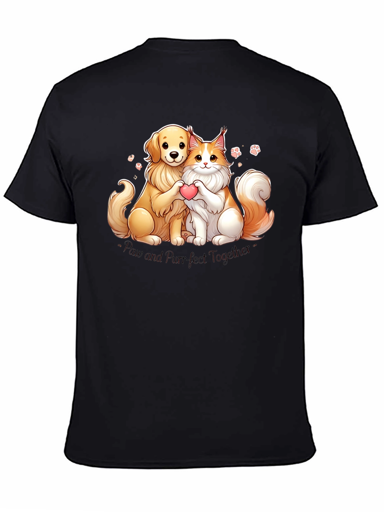 Camiseta Paw and Purr-fect Together