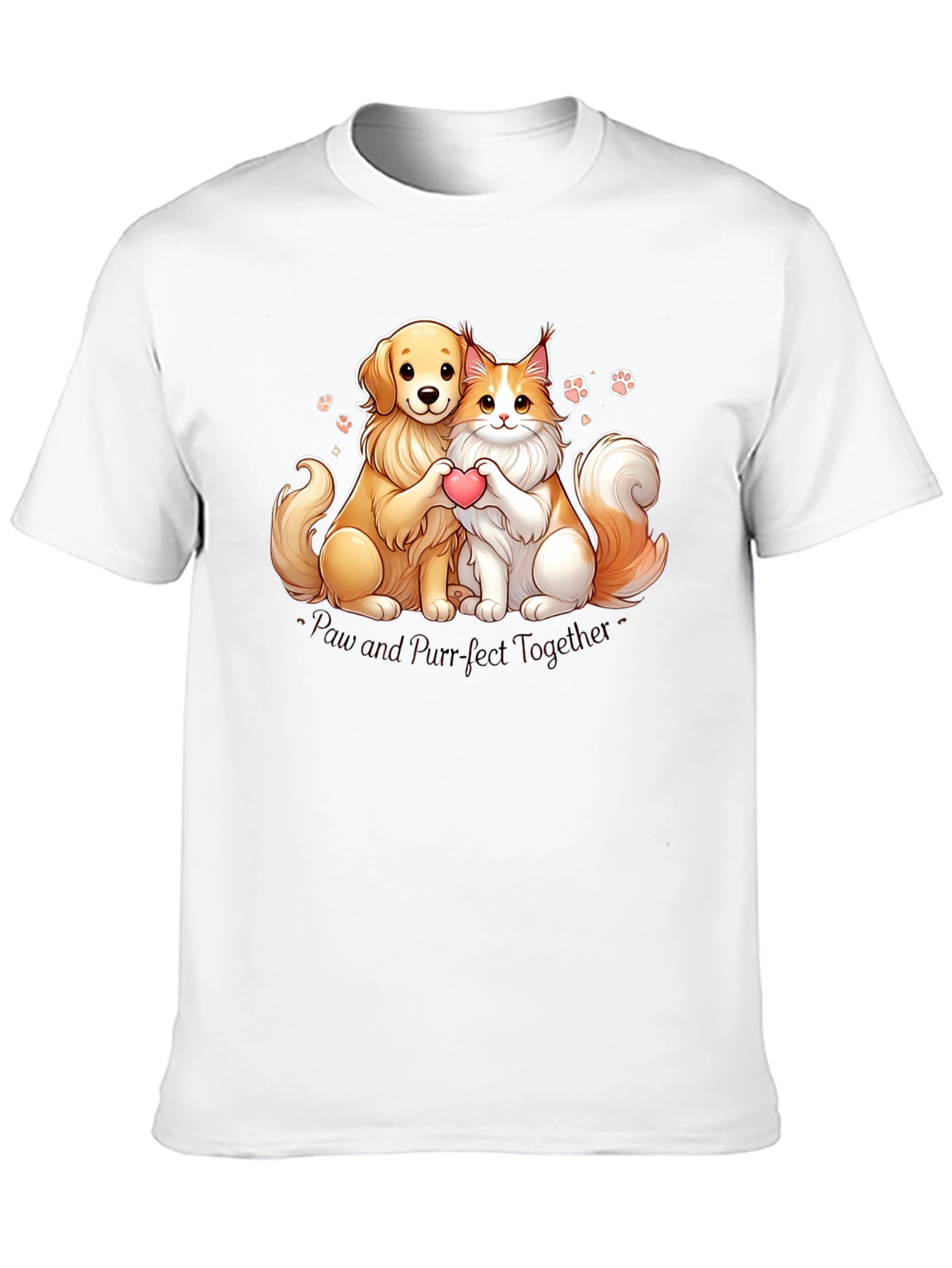 Camiseta Paw and Purr-fect Together