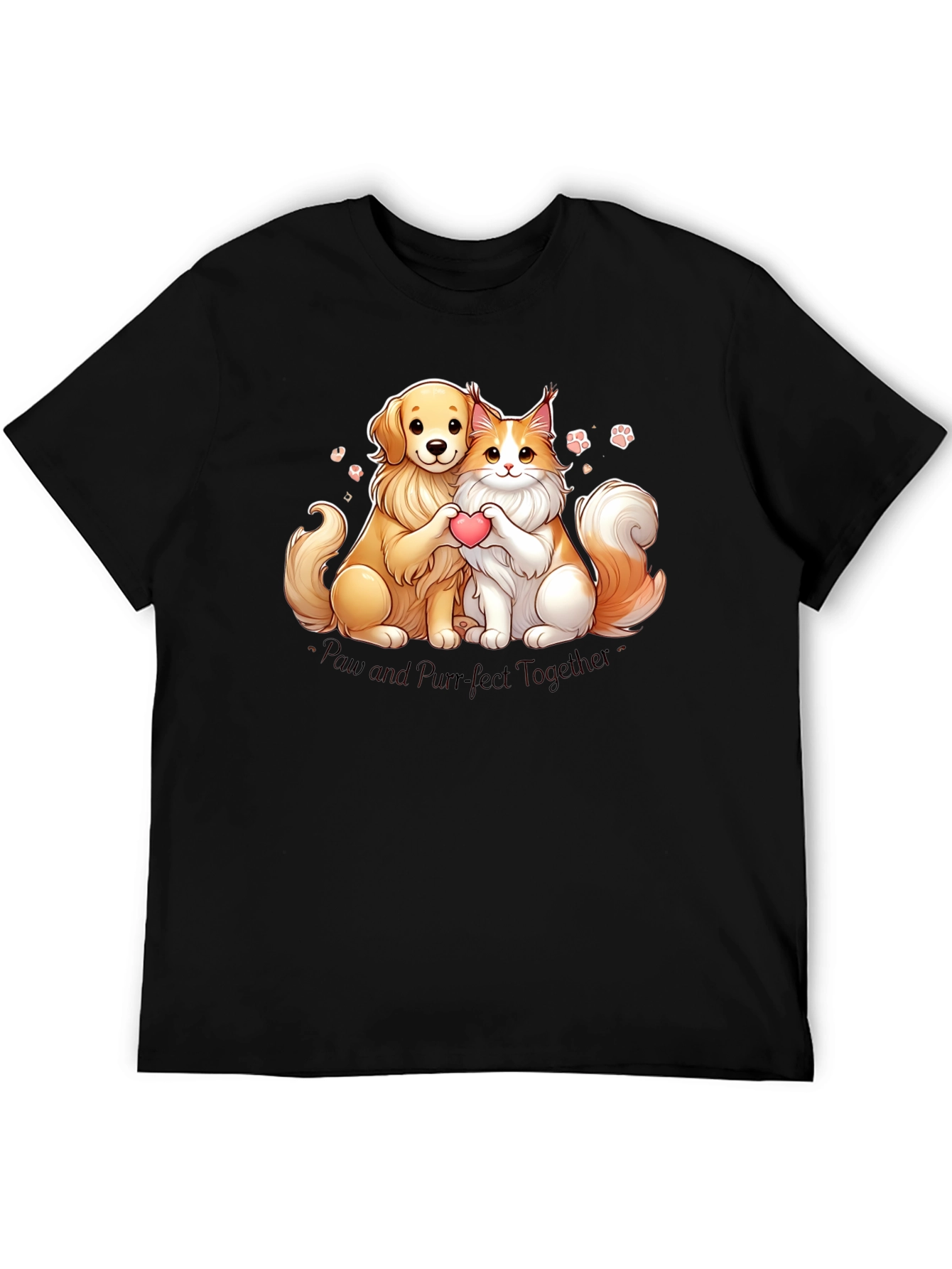 Camiseta Paw and Purr-fect Together