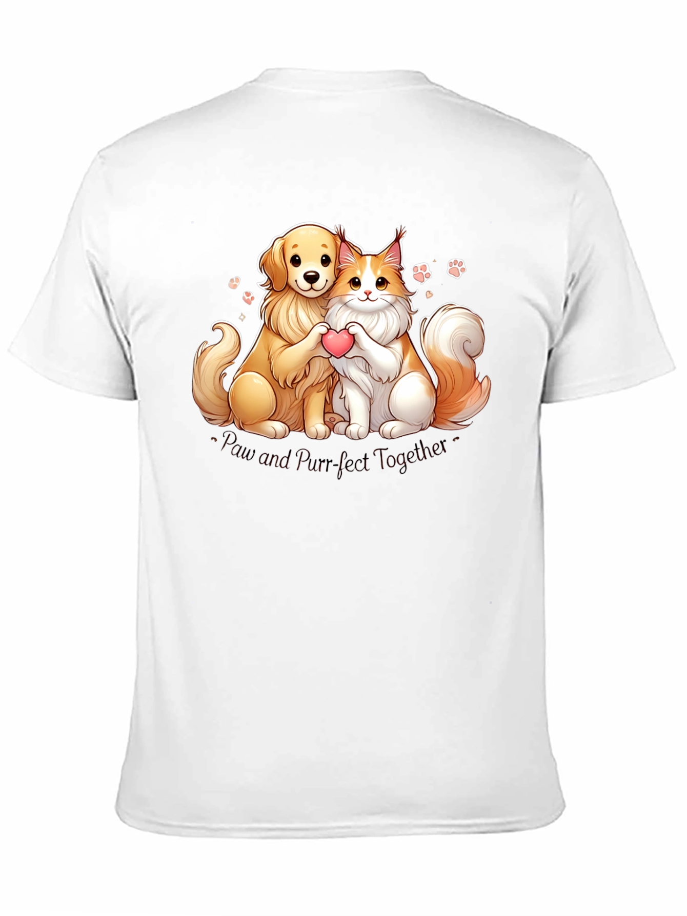 Camiseta Paw and Purr-fect Together