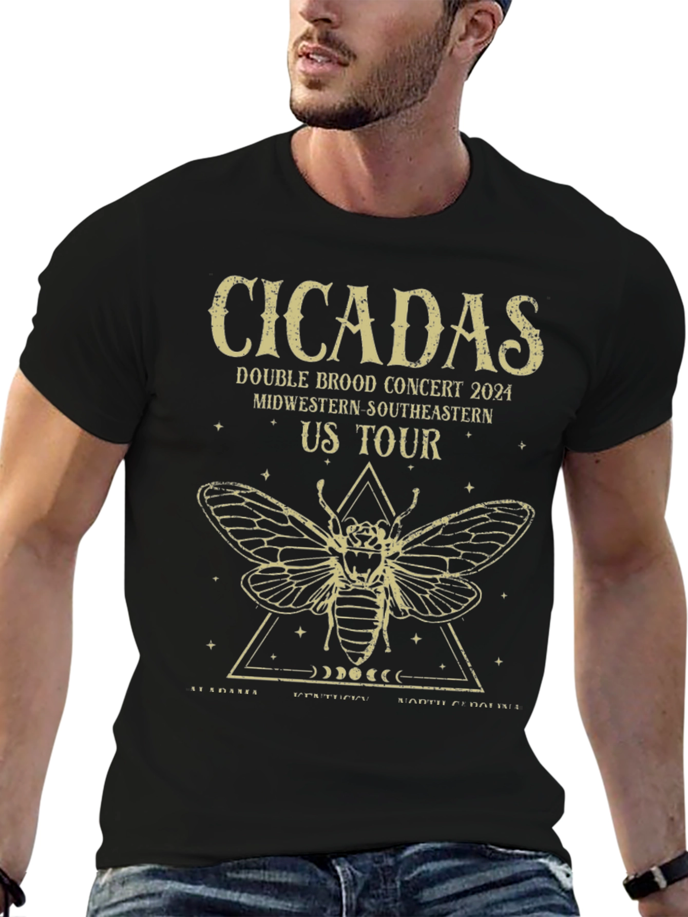 Camiseta Negra Cicadas Tour 2024