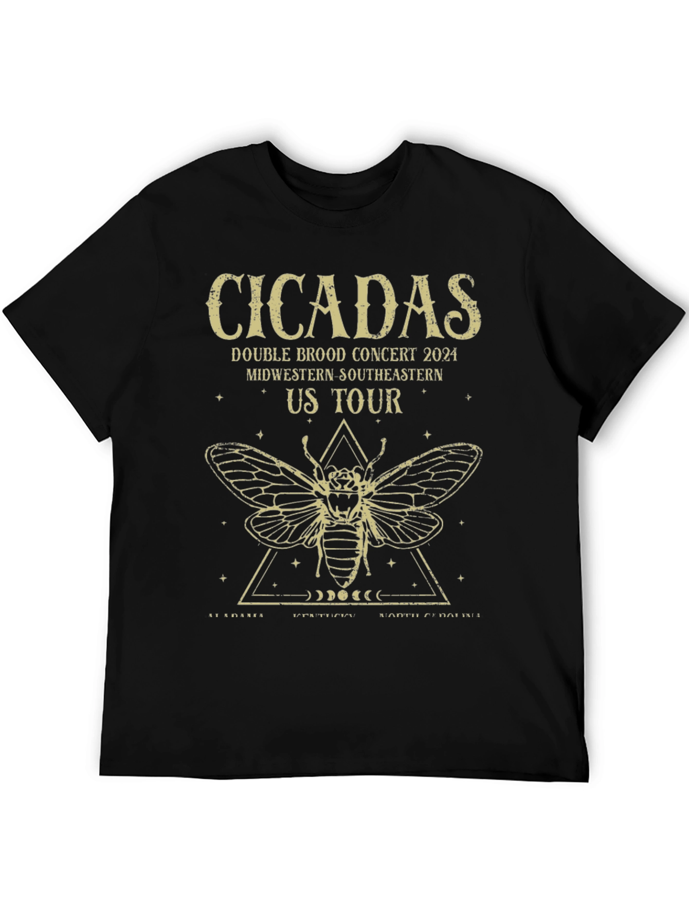 Camiseta Negra Cicadas Tour 2024
