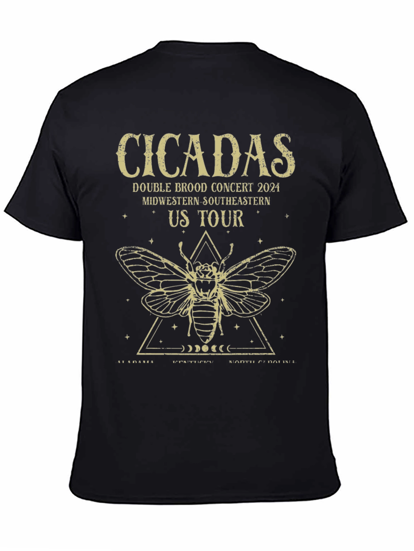 Camiseta Negra Cicadas Tour 2024