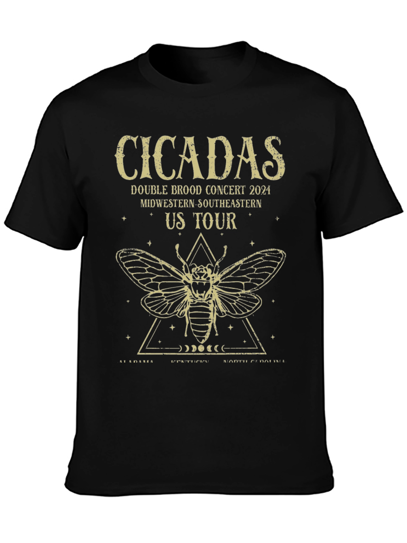 Camiseta Negra Cicadas Tour 2024