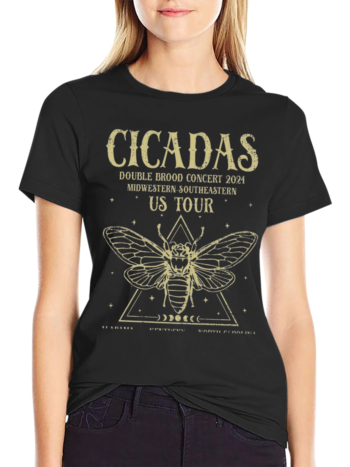 Camiseta Negra Cicadas Tour 2024
