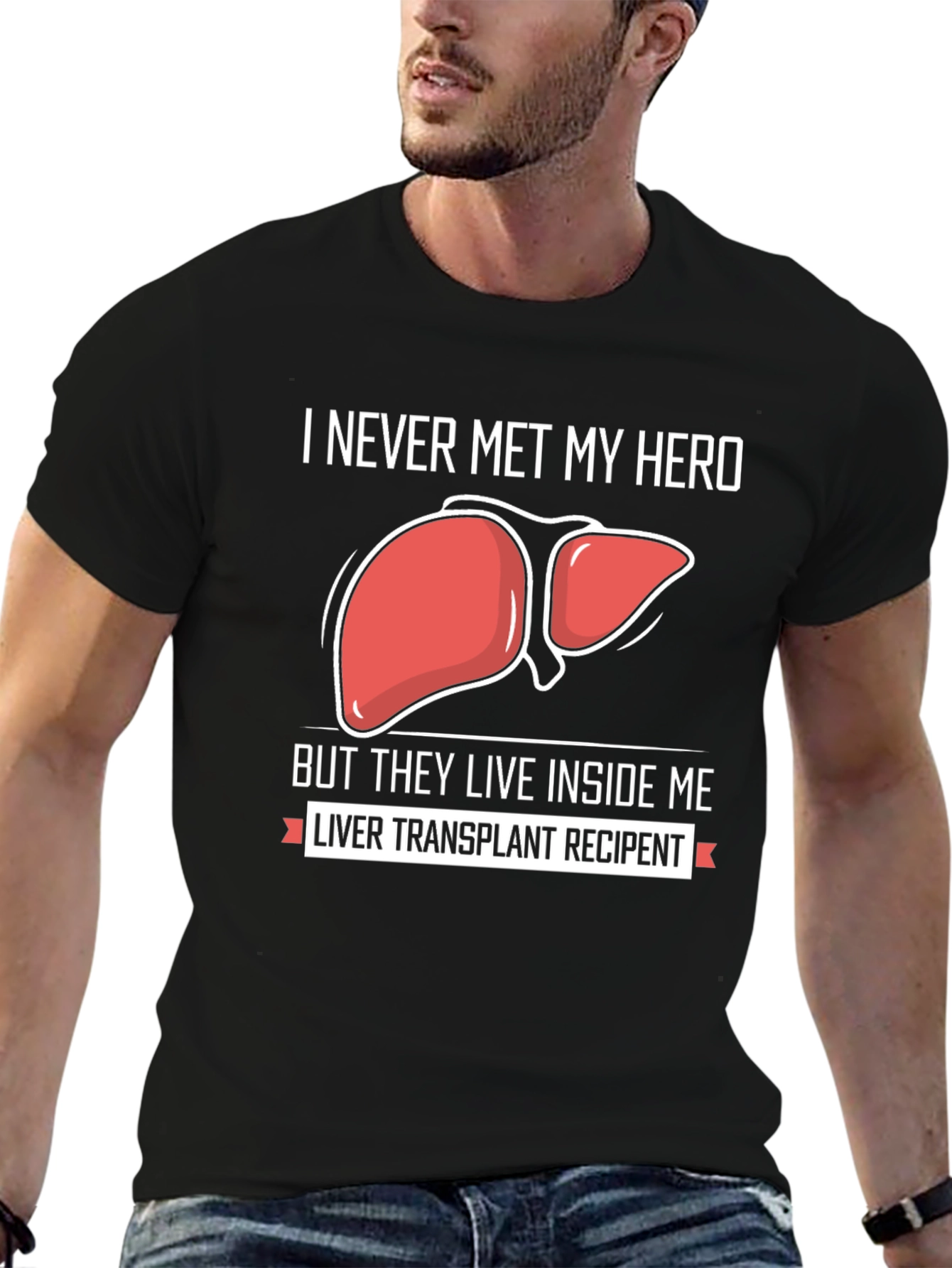 Camiseta Héroe Trasplante de Hígado
