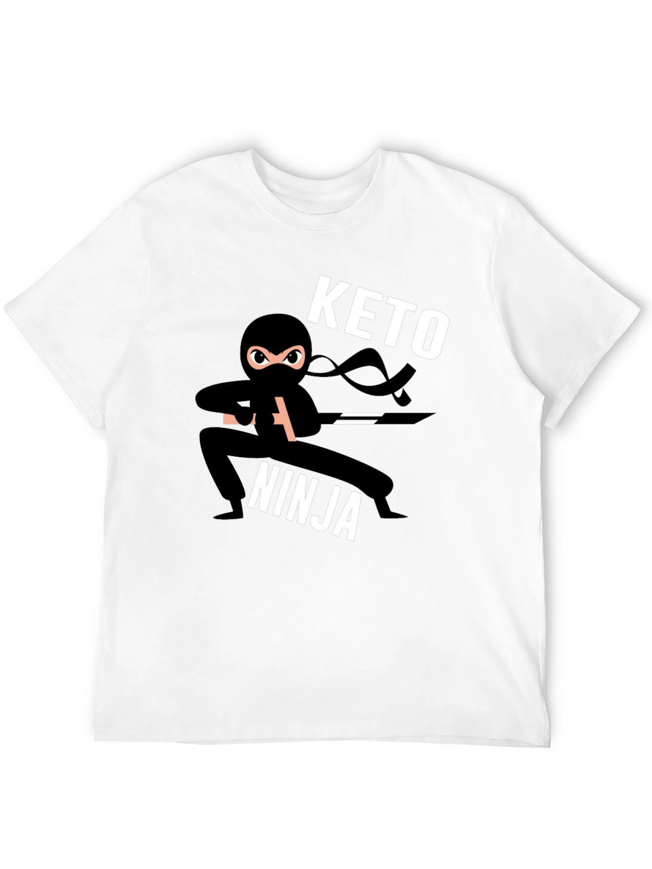 Camiseta Negra Keto Ninja para Hombre
