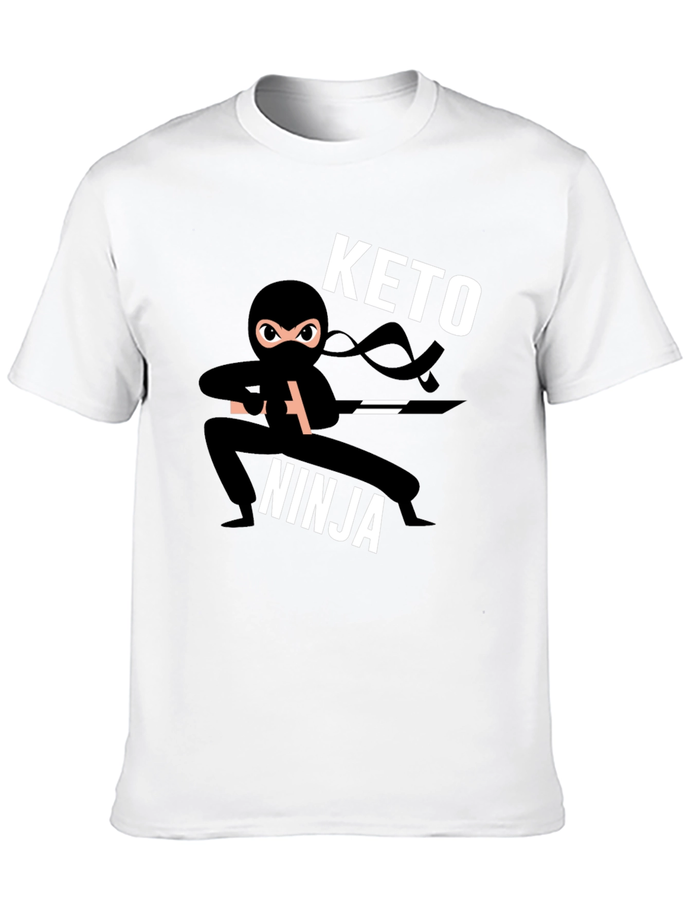 Camiseta Negra Keto Ninja para Hombre