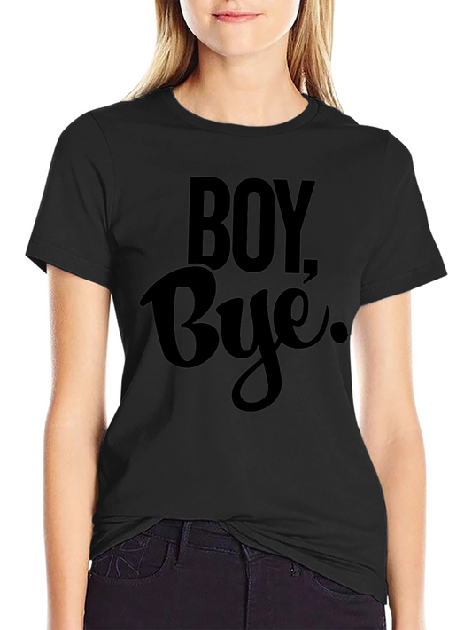Camiseta Negra: Boy Bye. Estilo y Actitud
