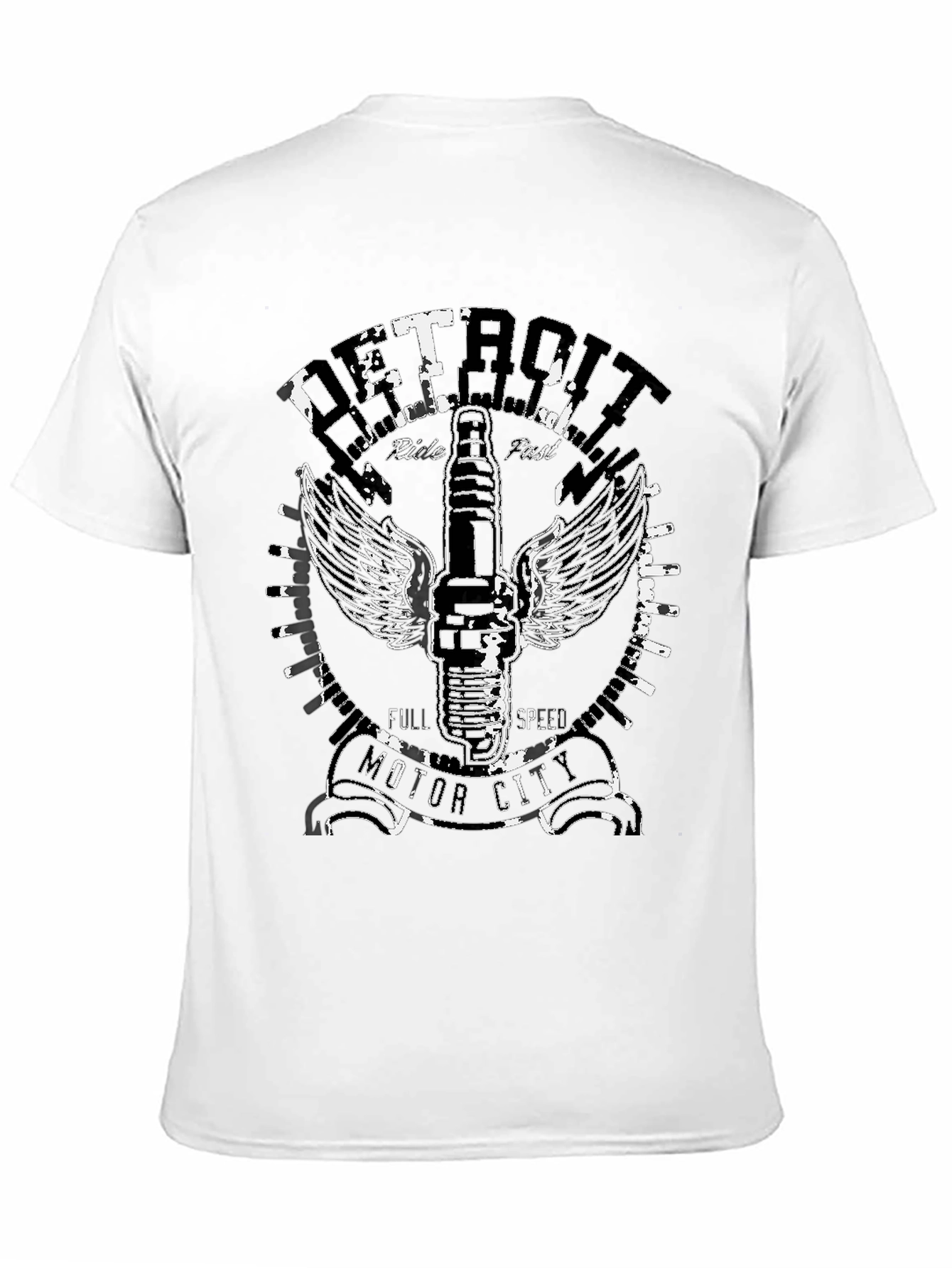 Camiseta Negra Detroit Motor City