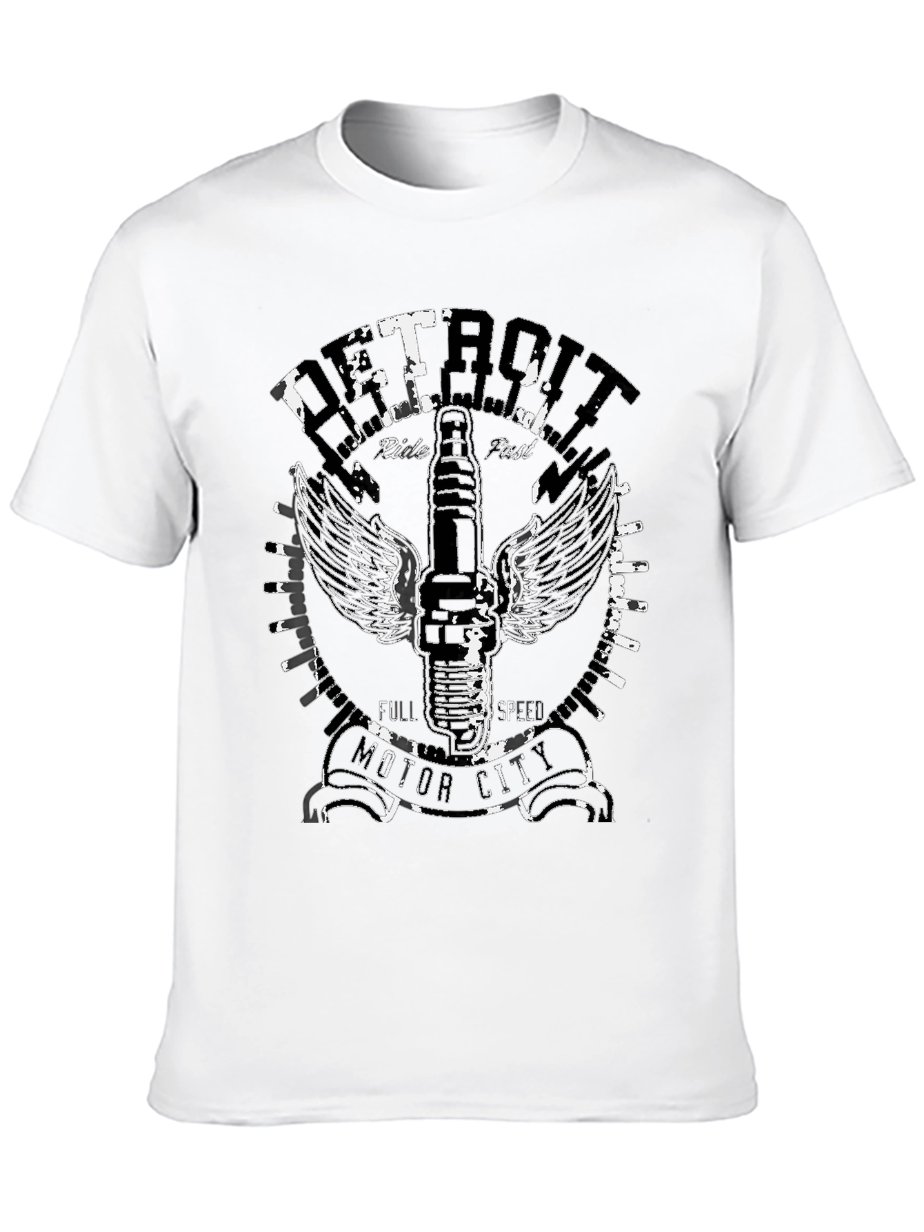 Camiseta Negra Detroit Motor City