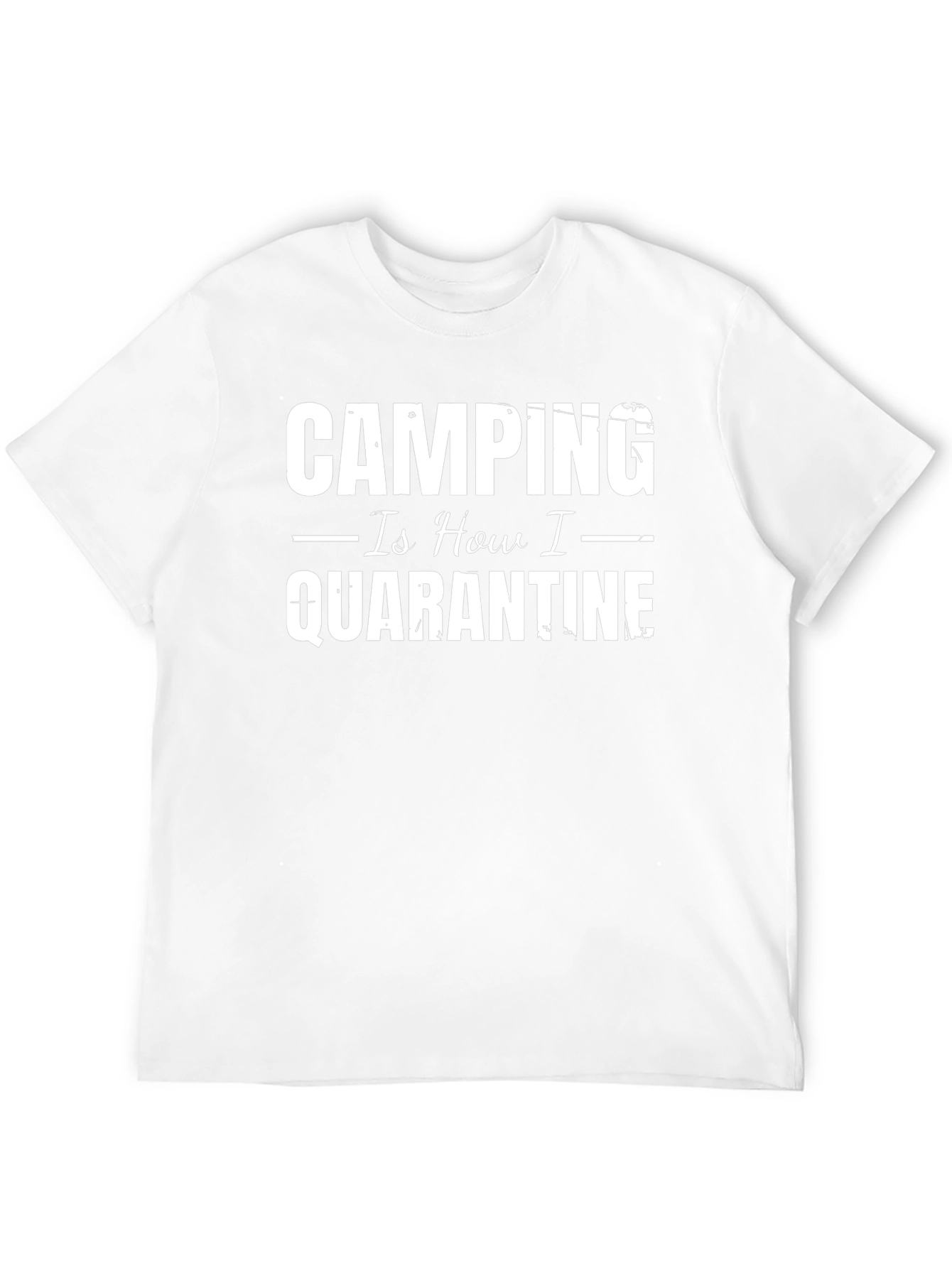 Camiseta Negra: Camping Así es Como Hago la Cuarentena