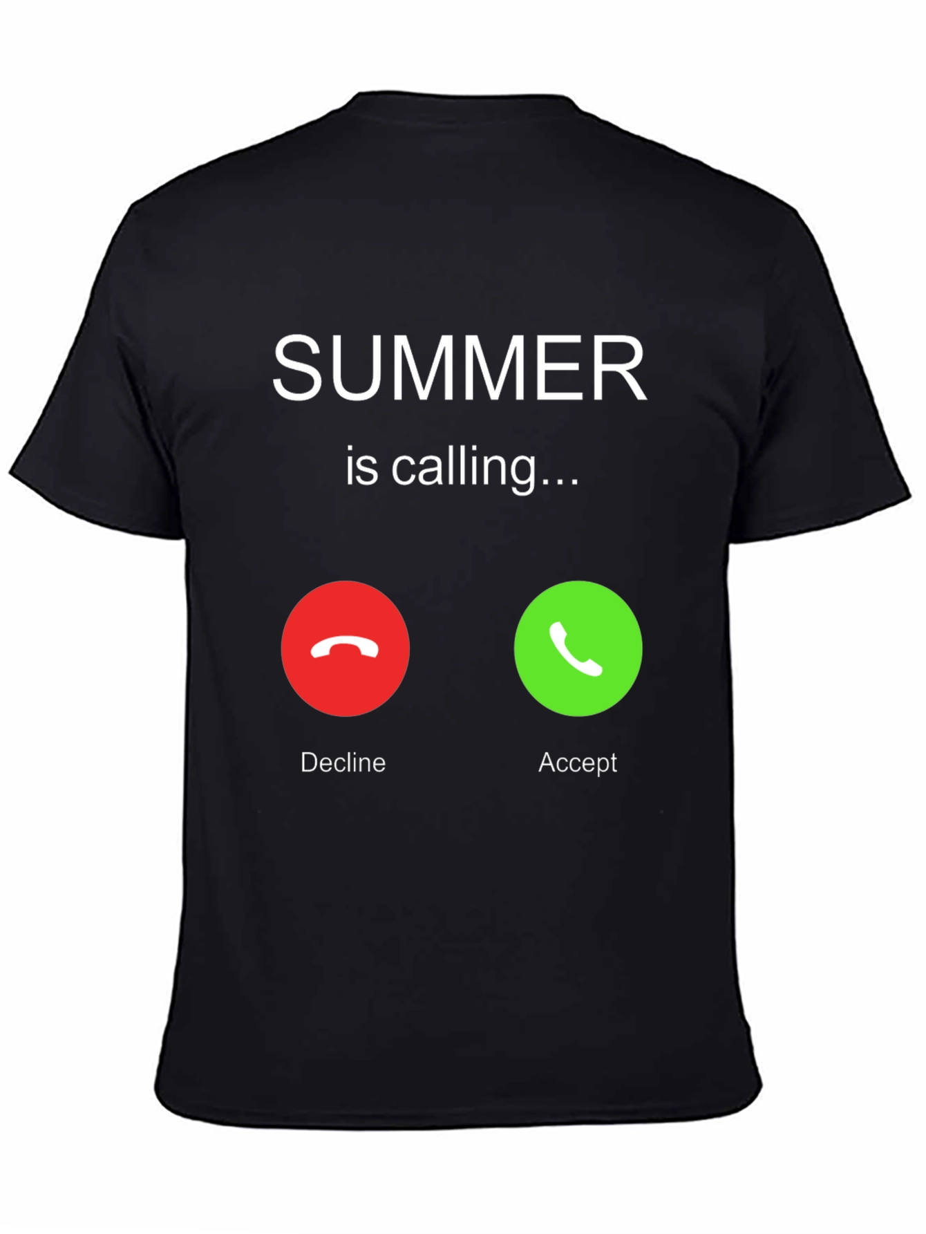 Camiseta Negra Summer is Calling para Hombre