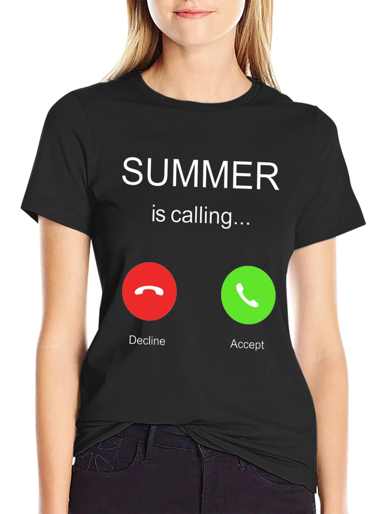 Camiseta Negra Summer is Calling para Hombre