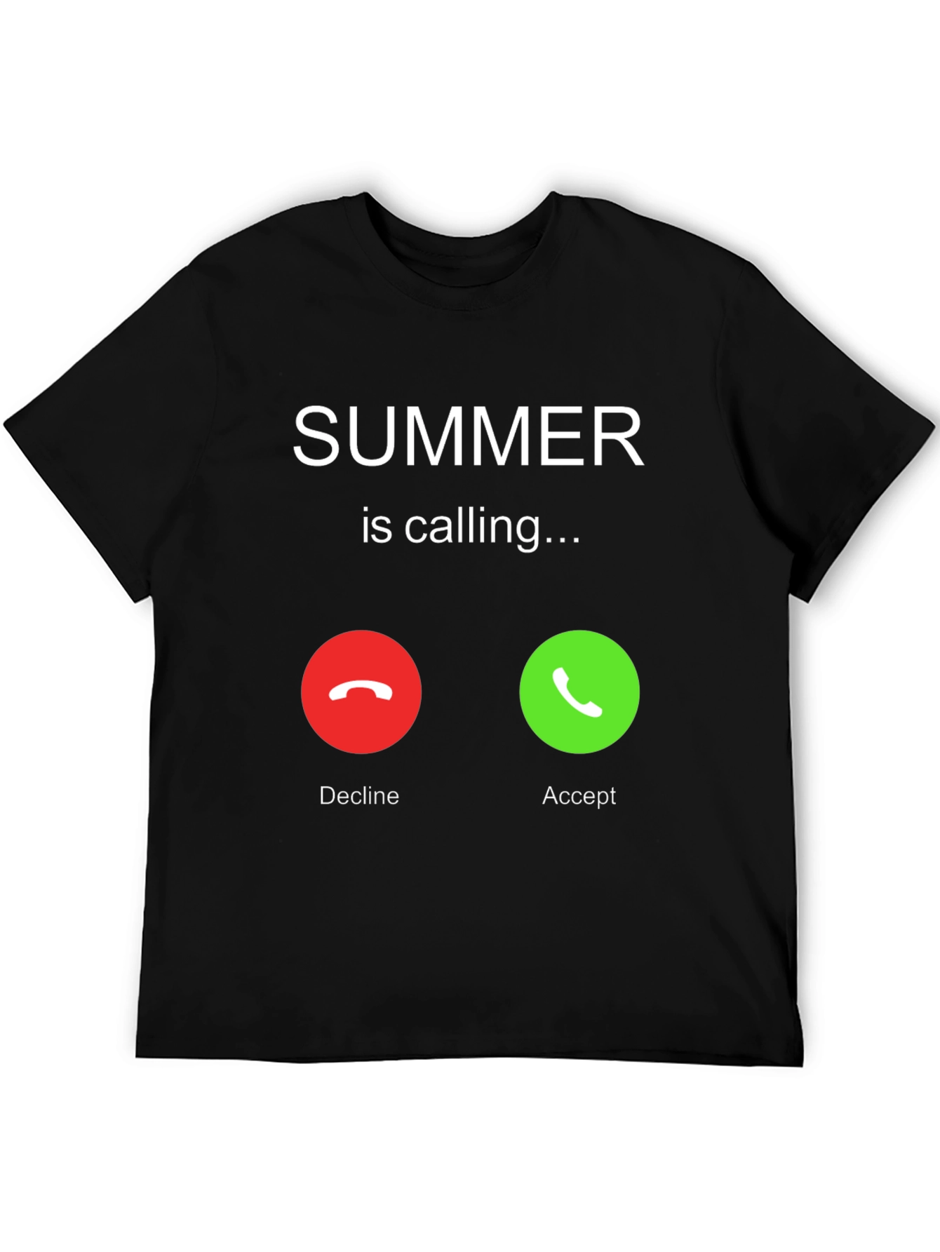 Camiseta Negra Summer is Calling para Hombre