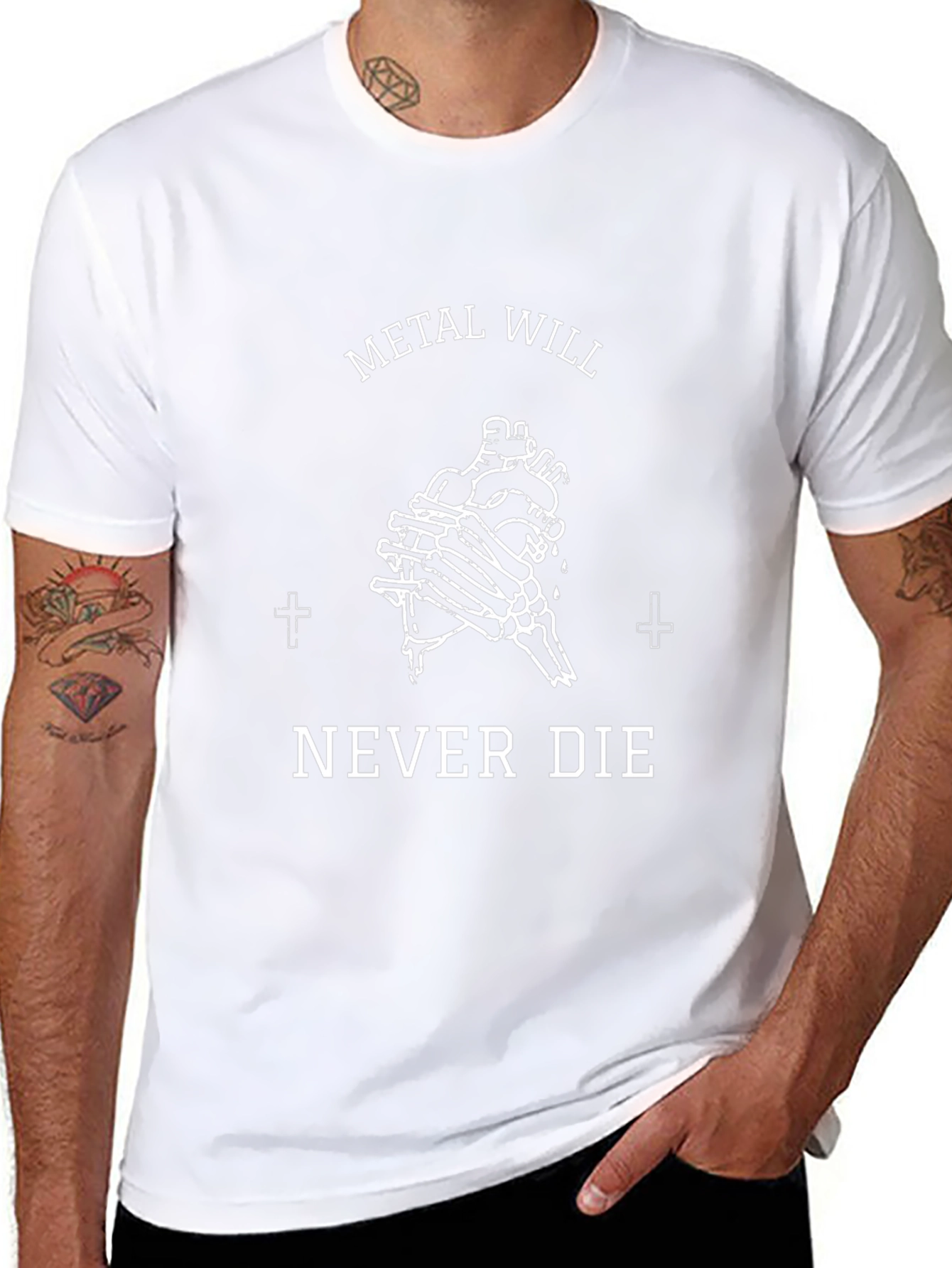 Camiseta Negra Metal Will Never Die