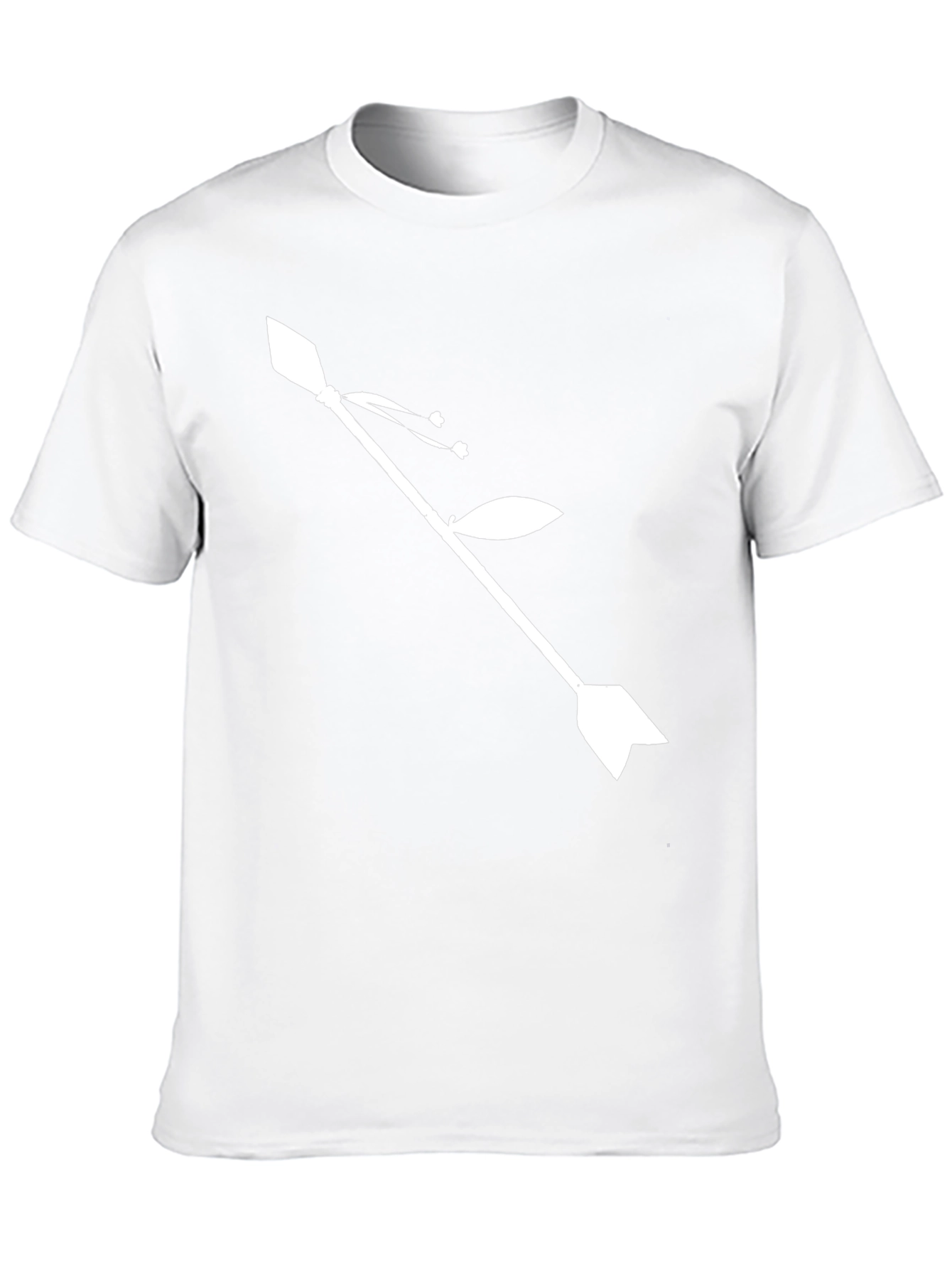 Camiseta Negra con Diseño de Flecha Floral