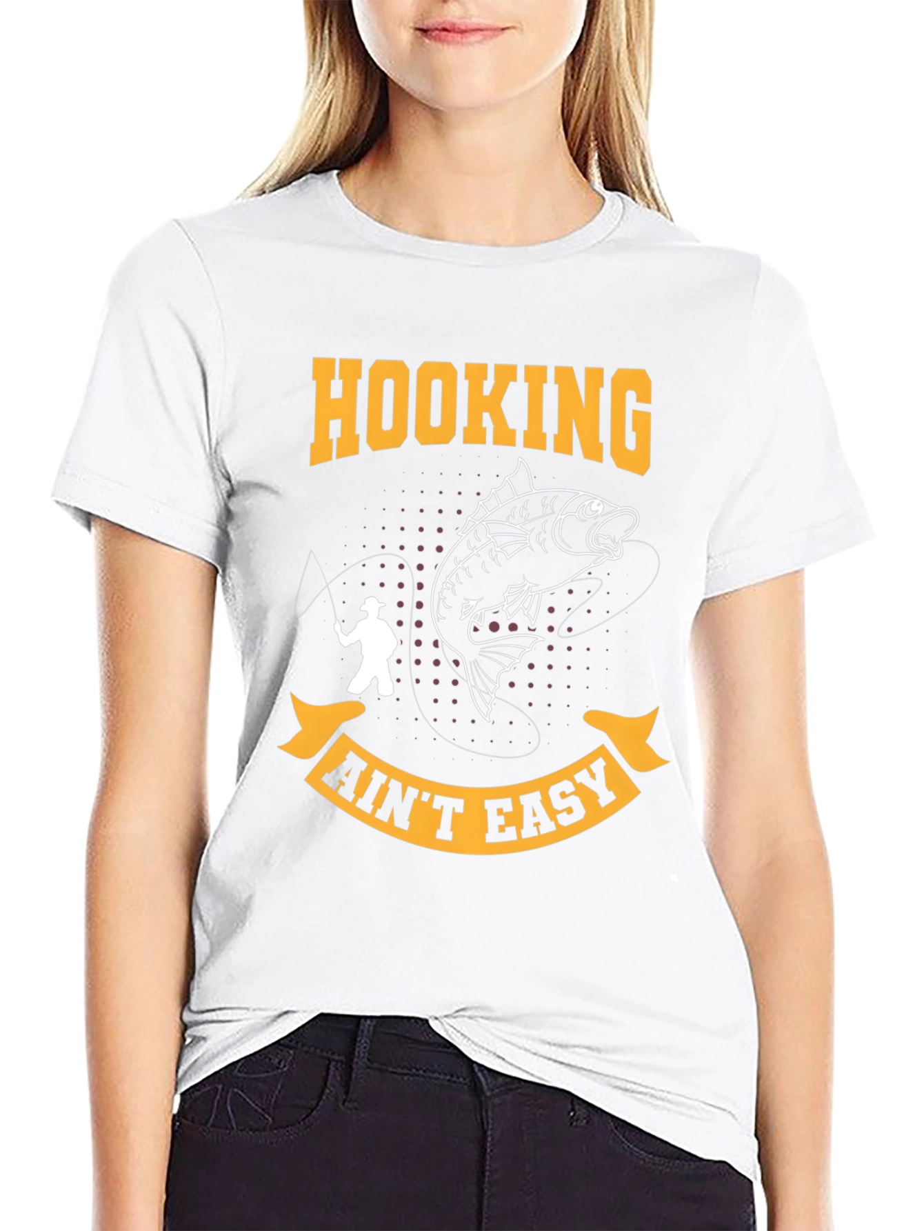 Camiseta Hooking Aint Easy para Pescadores