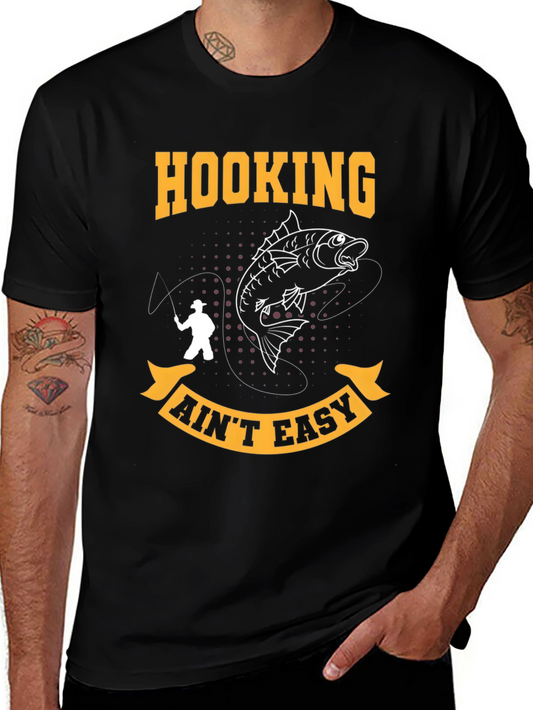 Camiseta Hooking Aint Easy para Pescadores