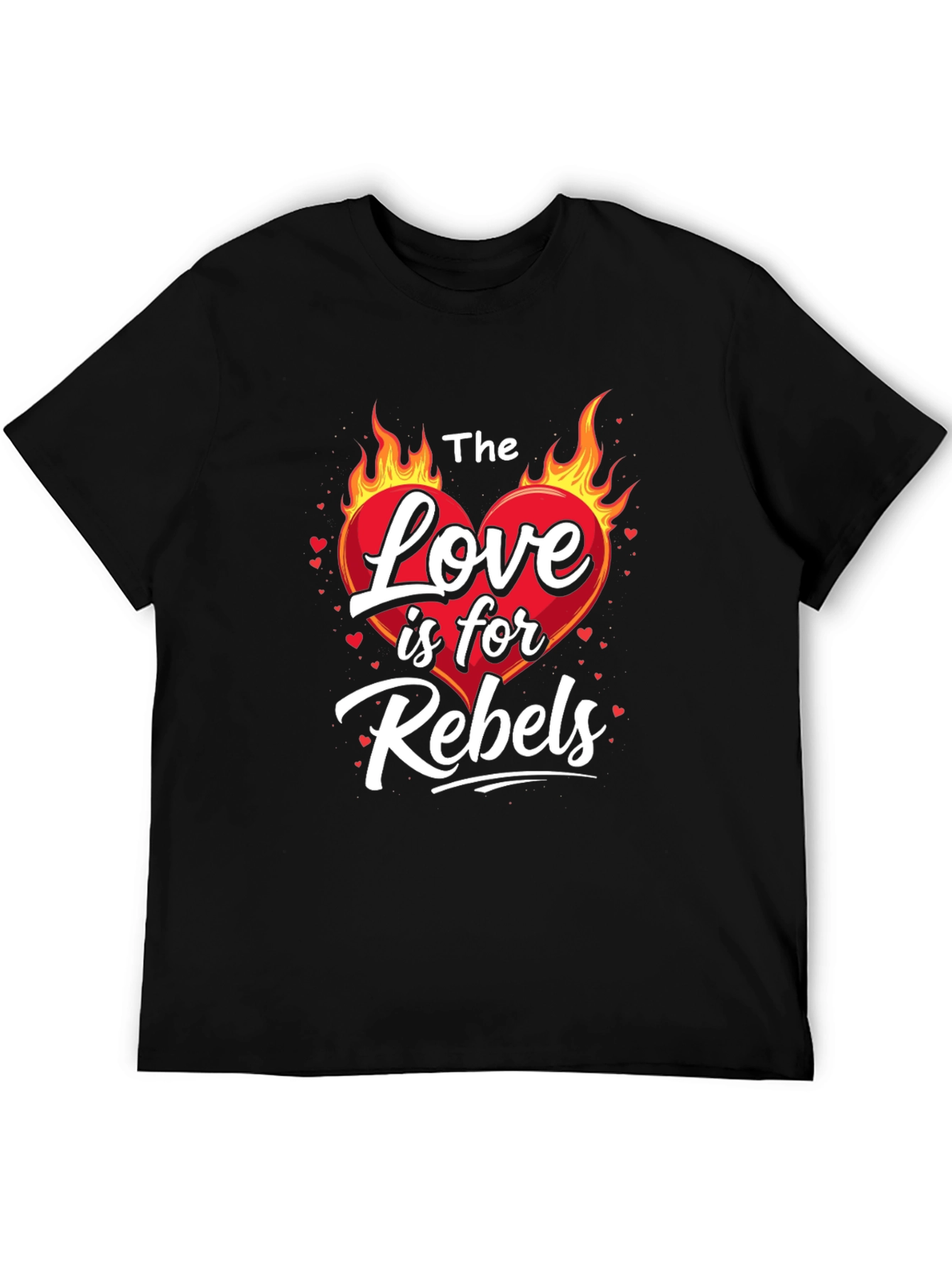 Camiseta Negra: El Amor es para Rebeldes