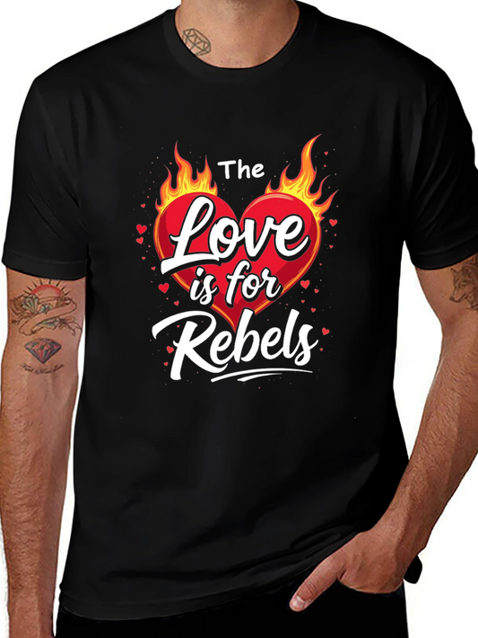 Camiseta Negra: El Amor es para Rebeldes