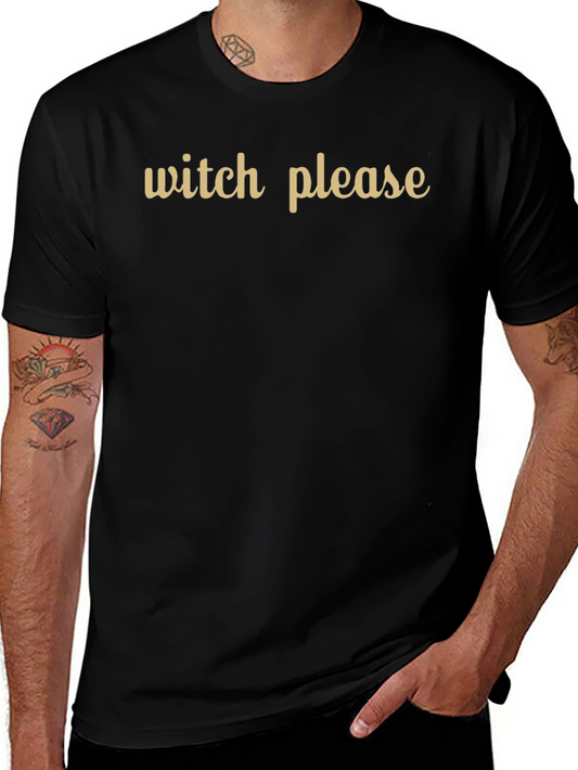 Camiseta Negra Witch Please - Estilo Casual