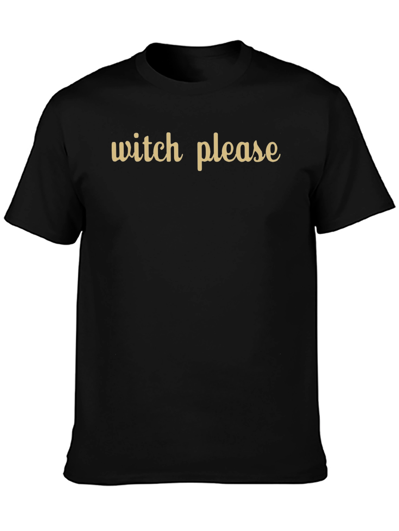 Camiseta Negra Witch Please - Estilo Casual