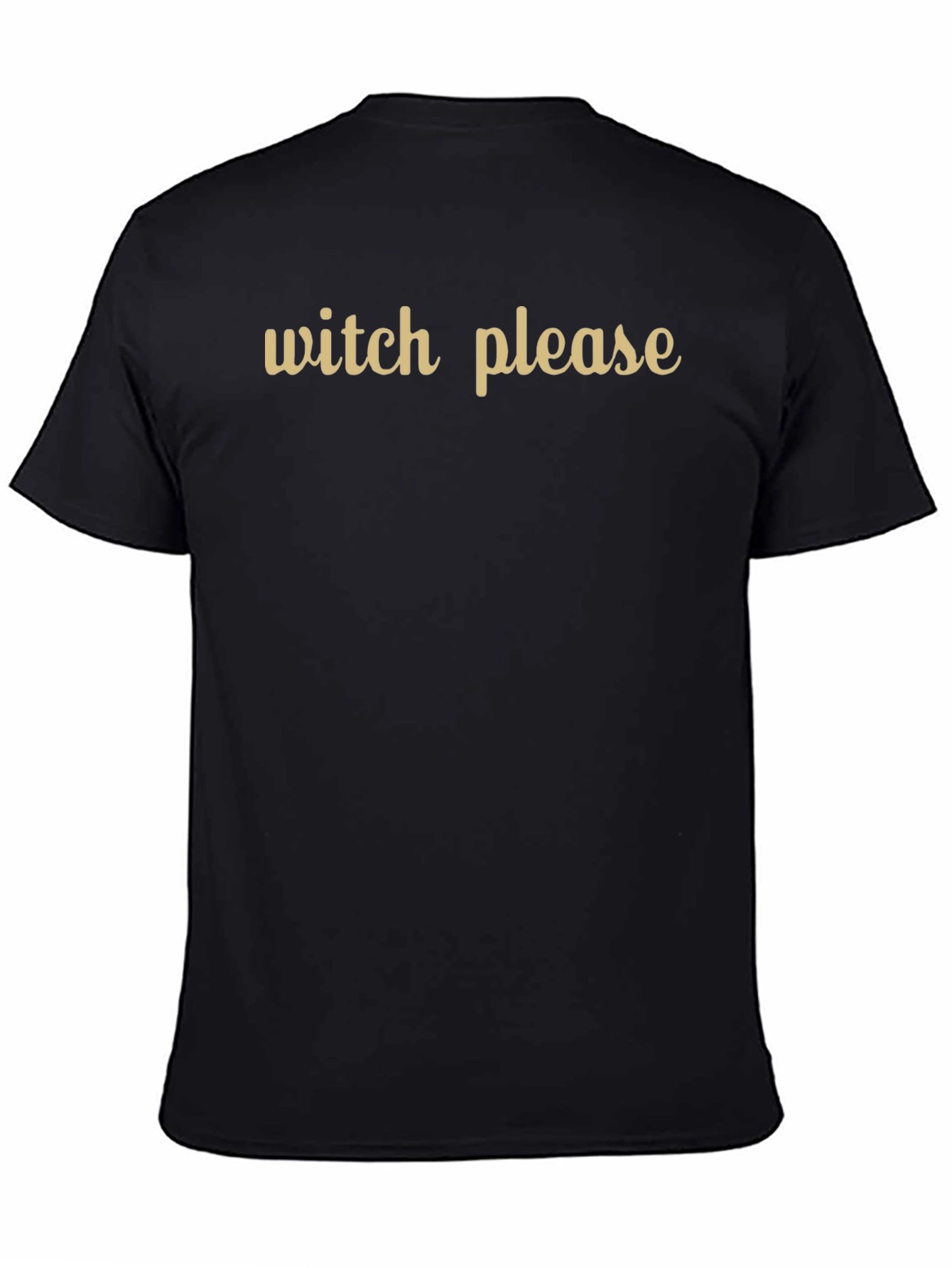 Camiseta Negra Witch Please - Estilo Casual