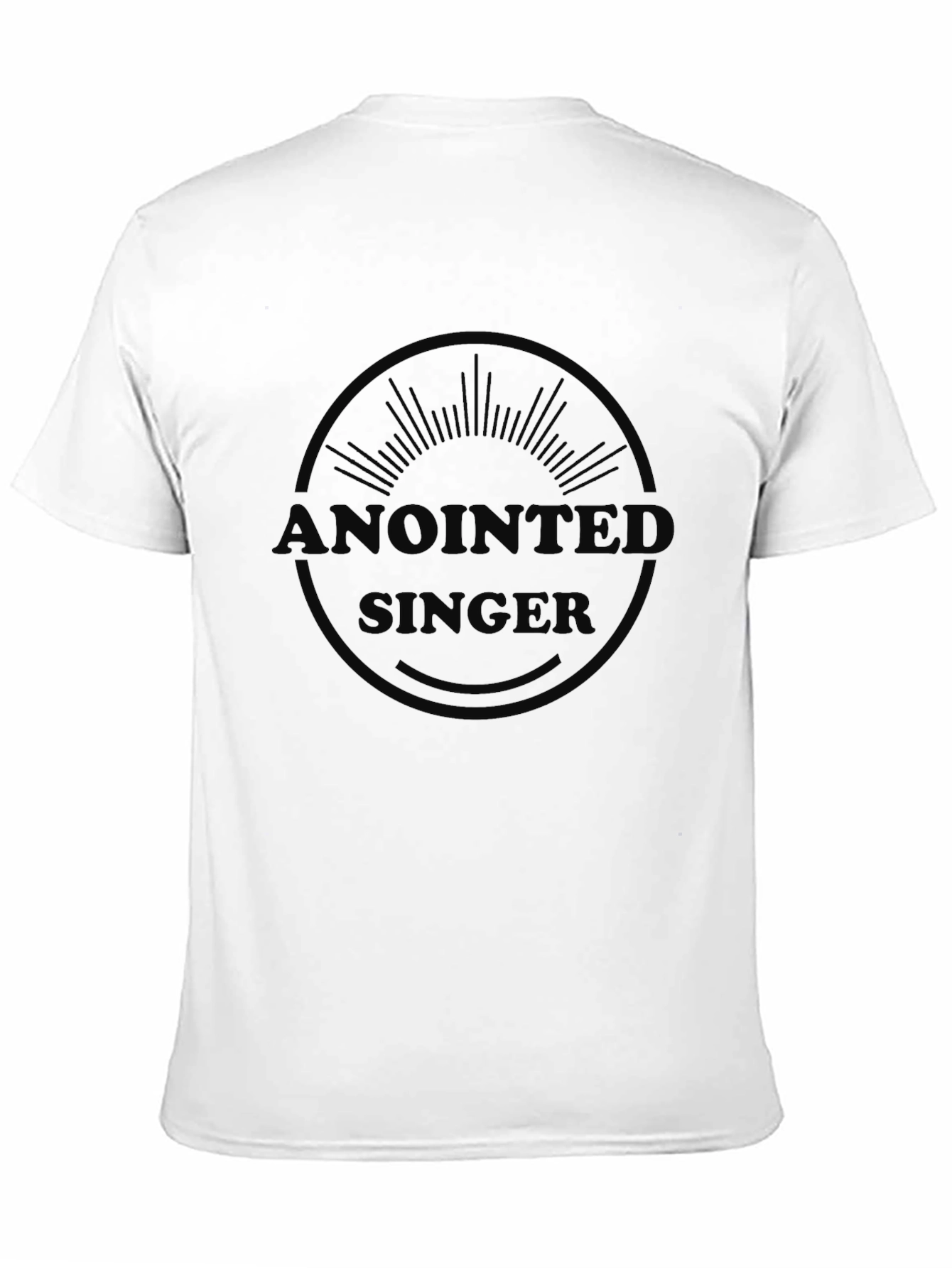Camiseta Negra Ungido Cantante