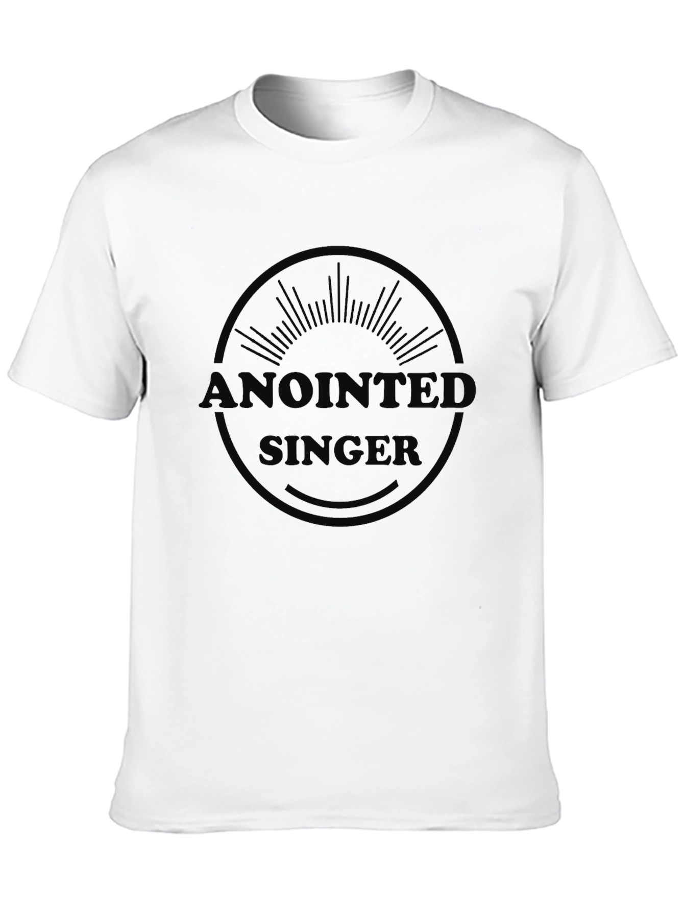 Camiseta Negra Ungido Cantante