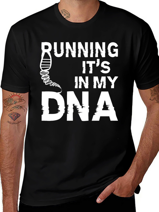 Camiseta Negra Running DNA - Para Corredores Apasionados
