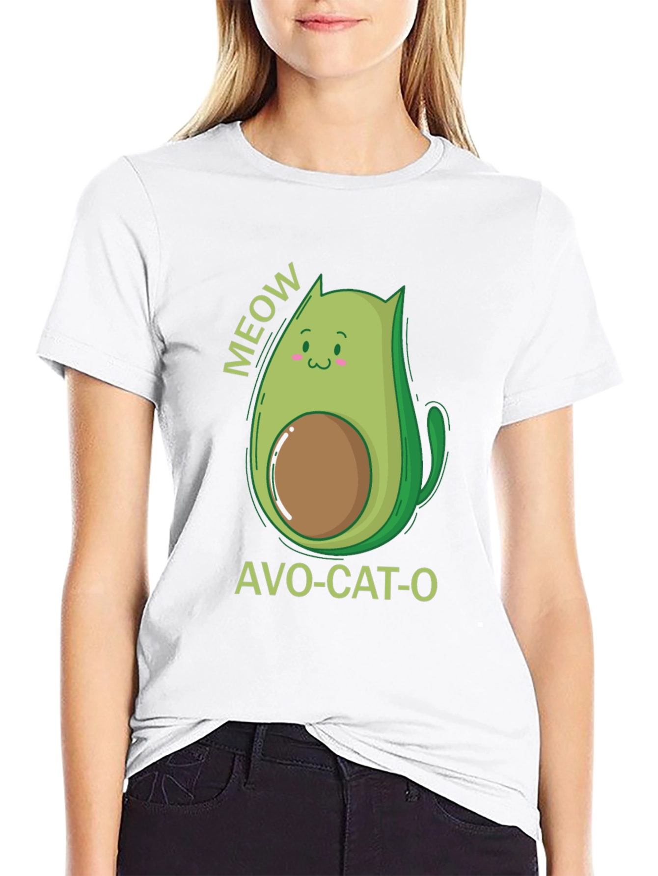 Camiseta Negra Avo-Cat-O: ¡Meow-jor Estilo!
