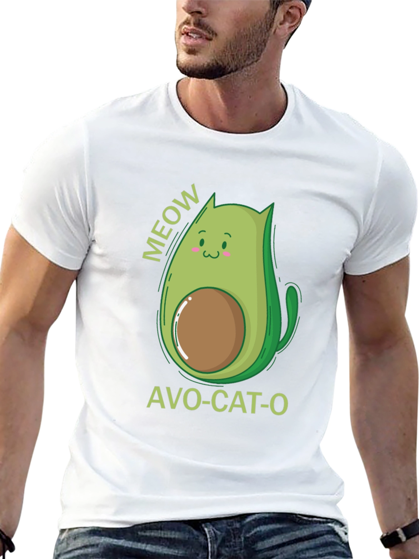 Camiseta Negra Avo-Cat-O: ¡Meow-jor Estilo!