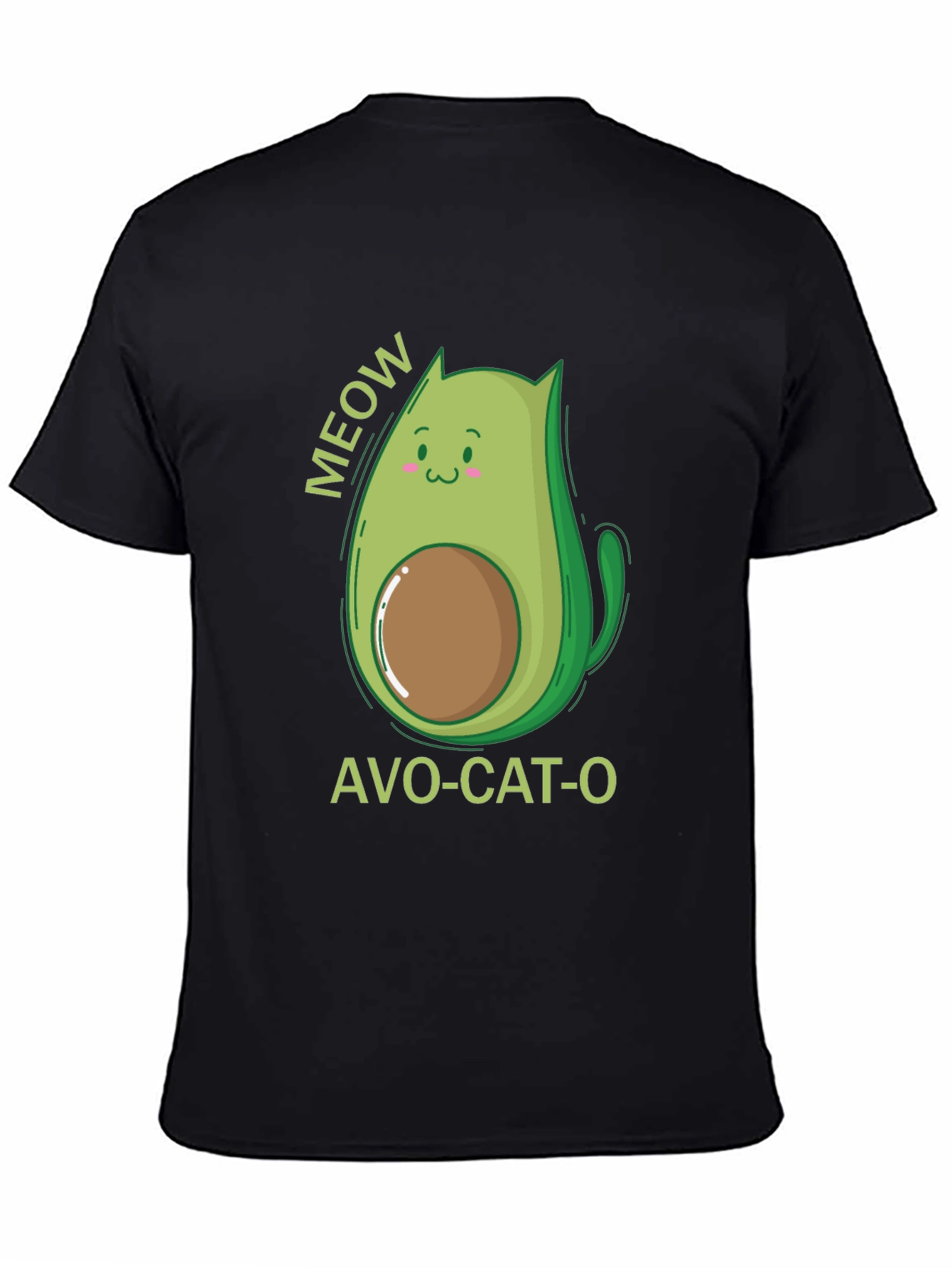 Camiseta Negra Avo-Cat-O: ¡Meow-jor Estilo!