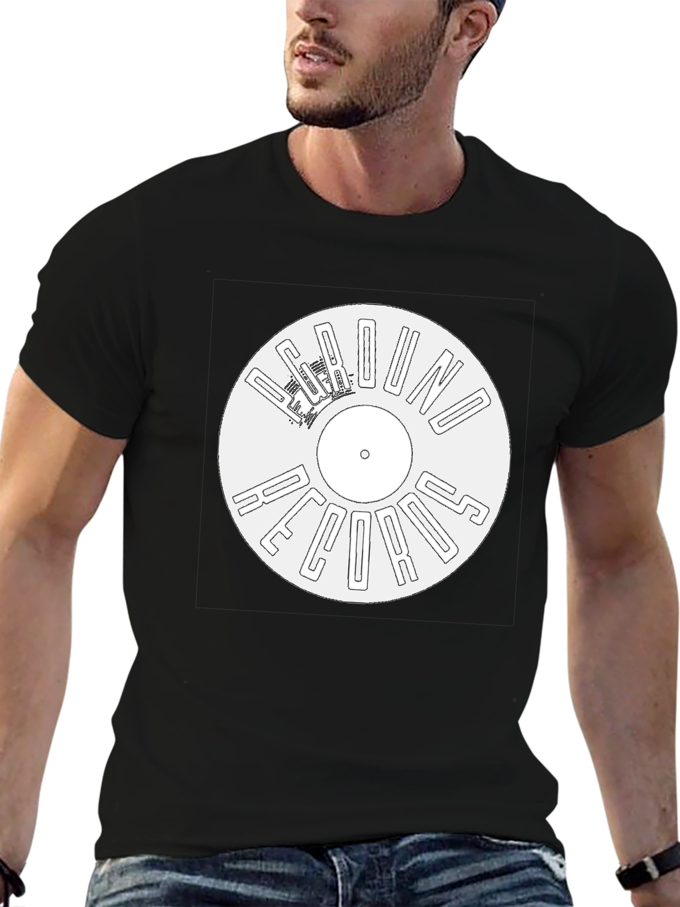 Camiseta Negra Vinilo Underground Records