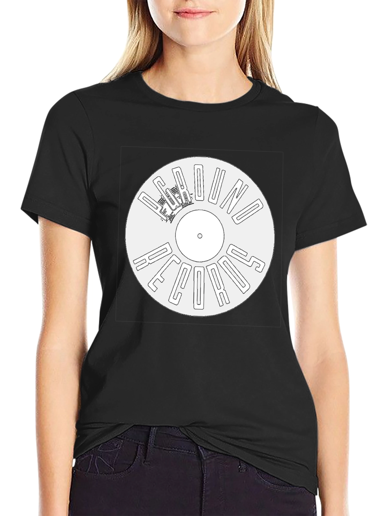 Camiseta Negra Vinilo Underground Records