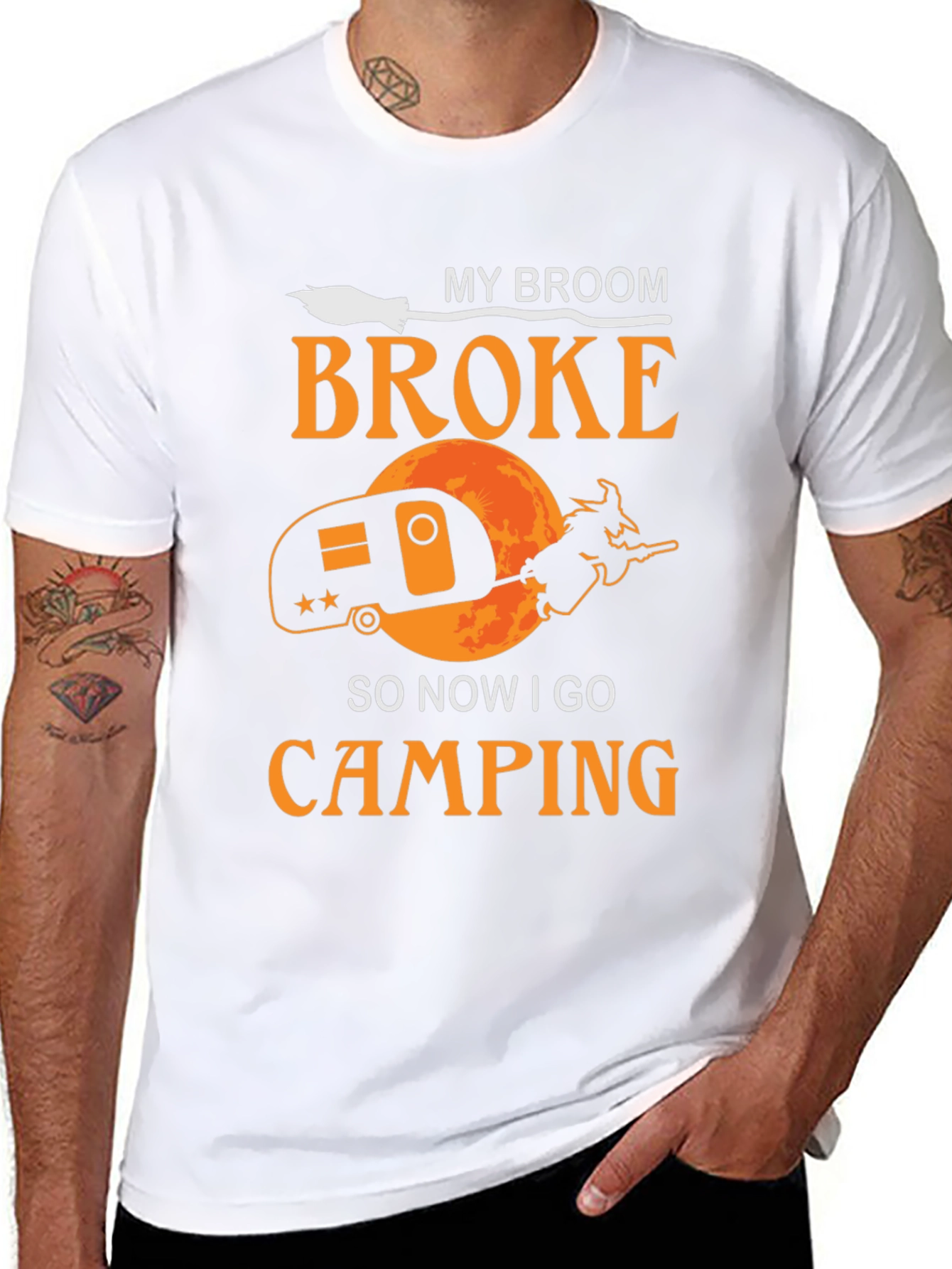 Camiseta Halloween Camping Bruja