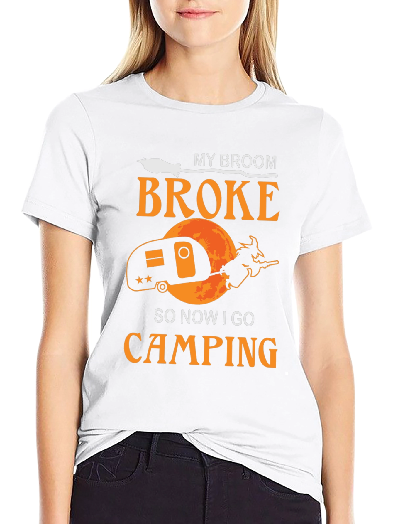 Camiseta Halloween Camping Bruja