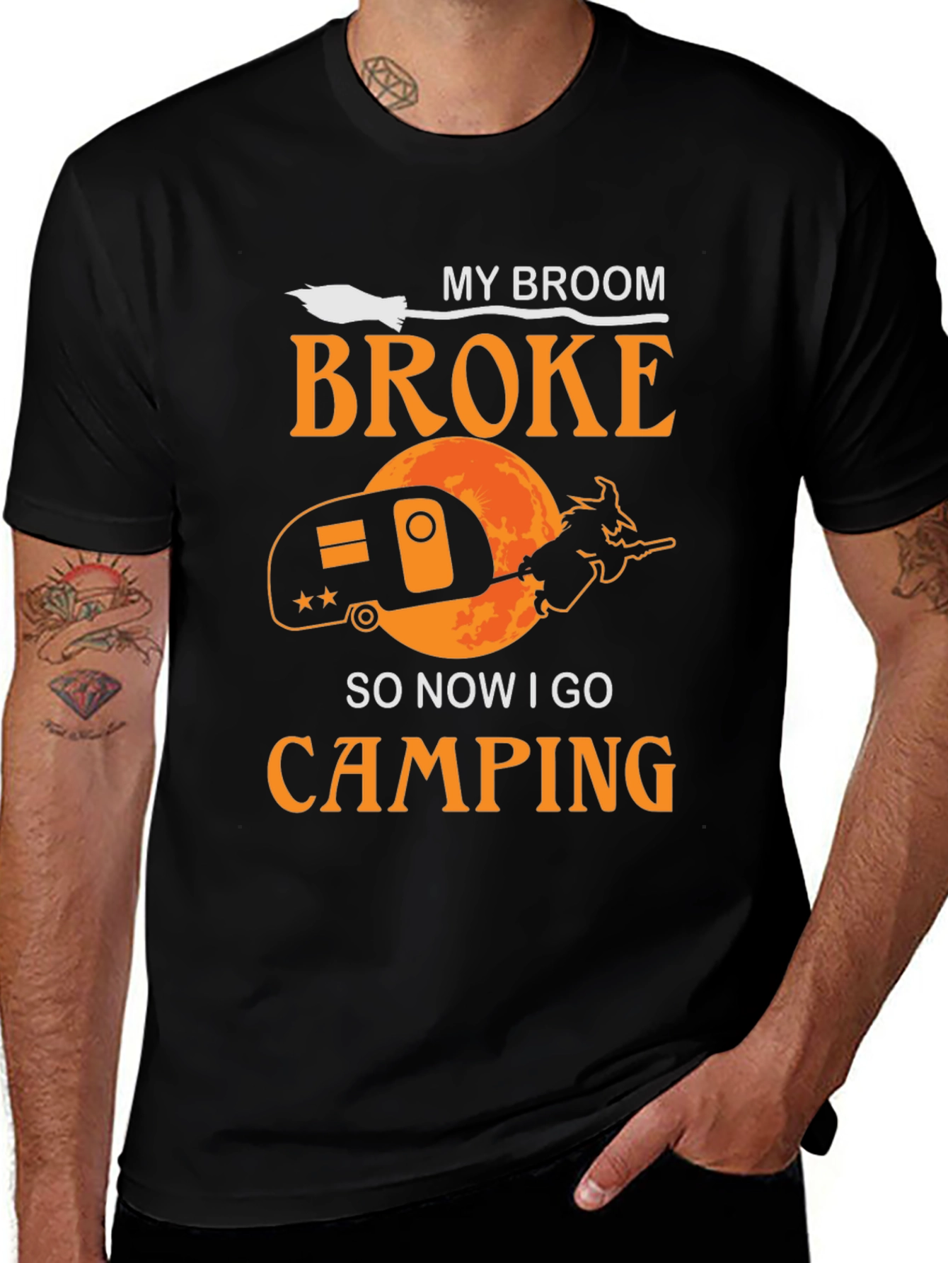 Camiseta Halloween Camping Bruja