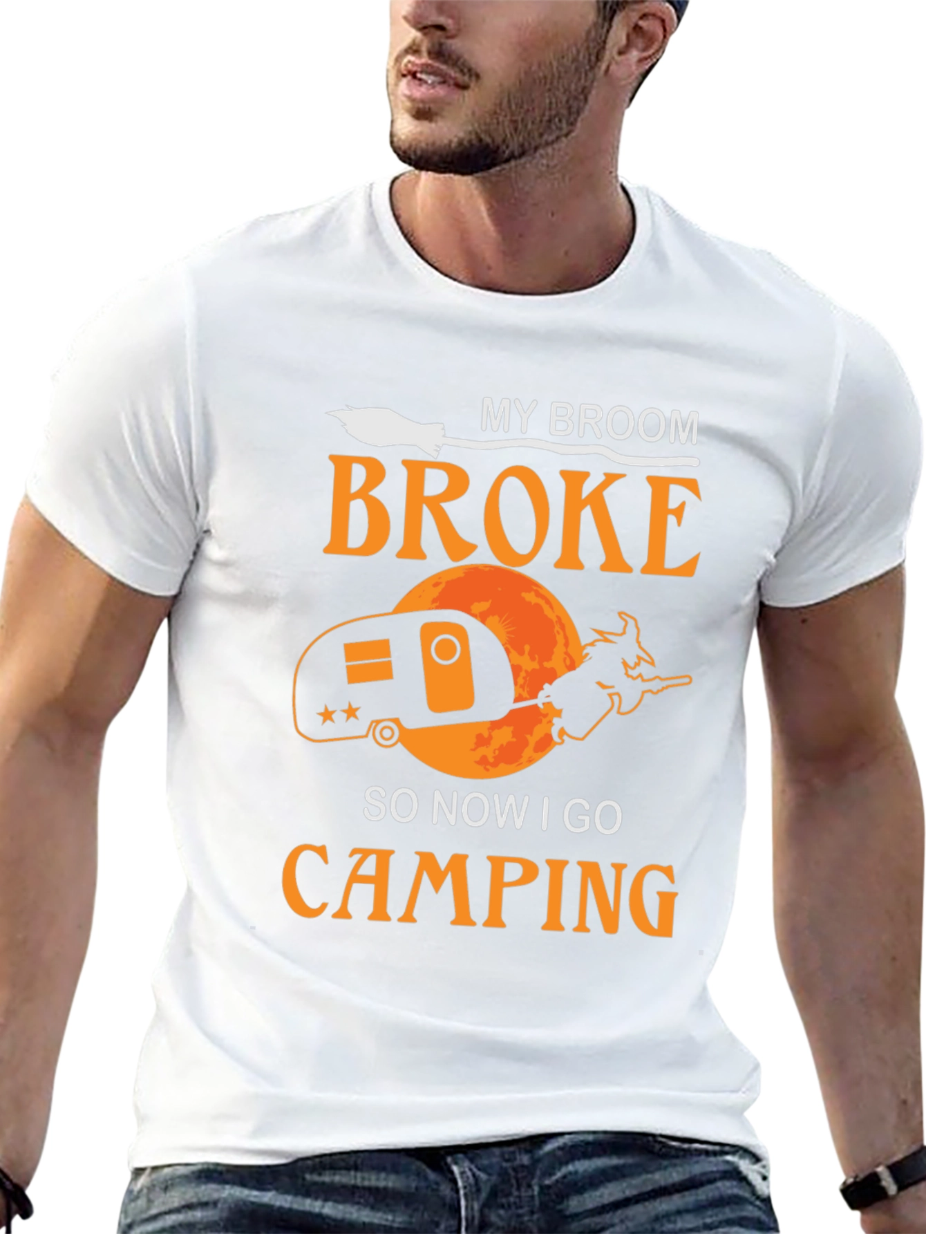 Camiseta Halloween Camping Bruja