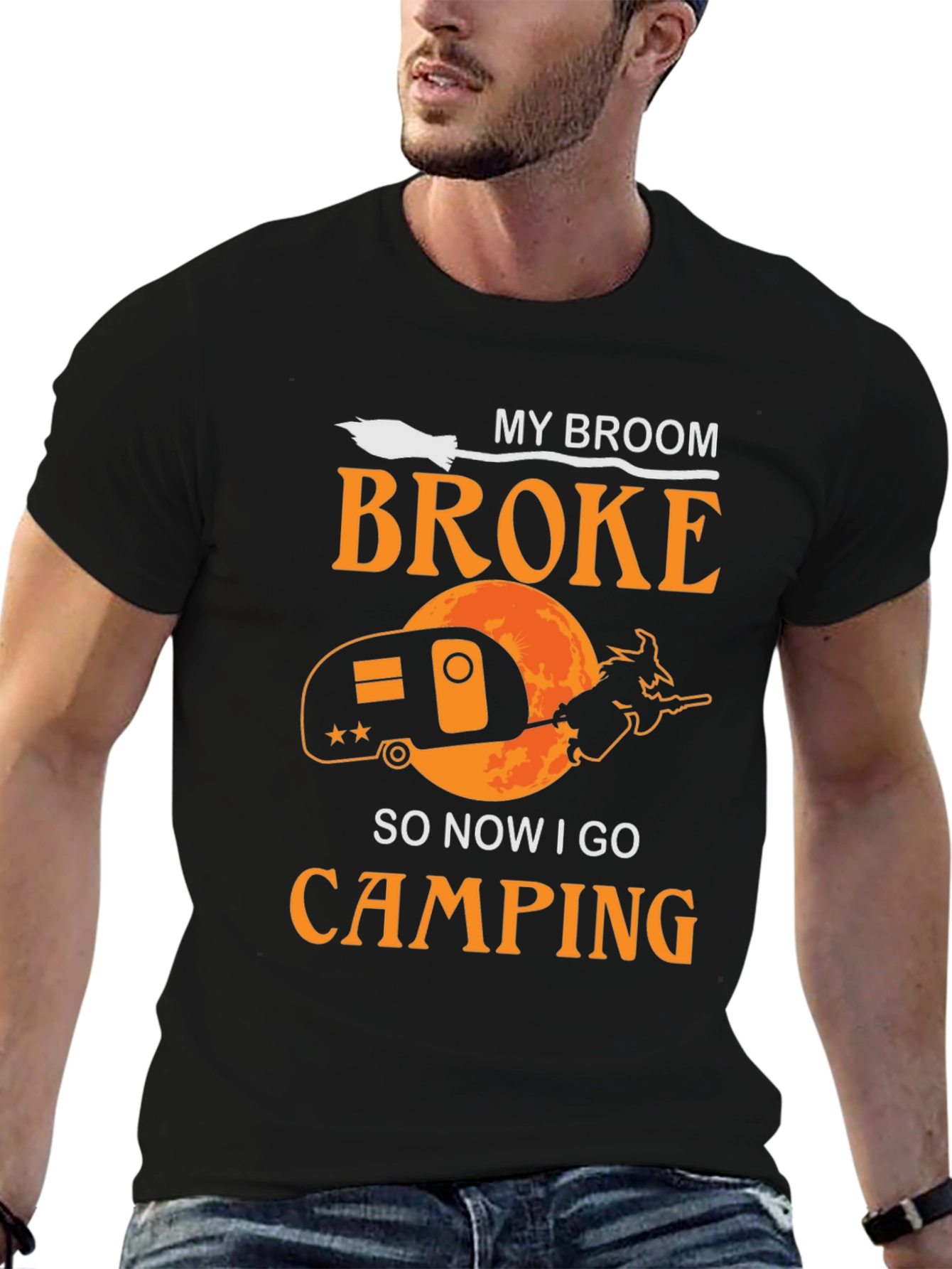 Camiseta Halloween Camping Bruja